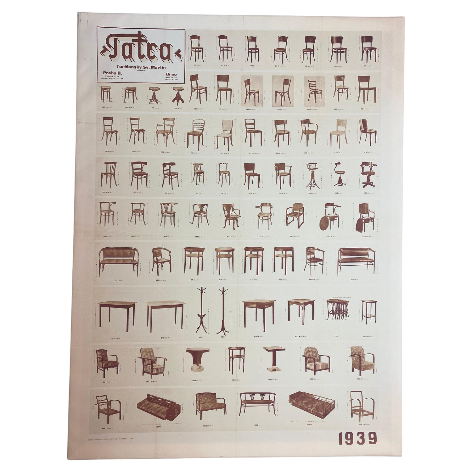 Copy of a Tatra Poster, 1939 For Sale at 1stDibs