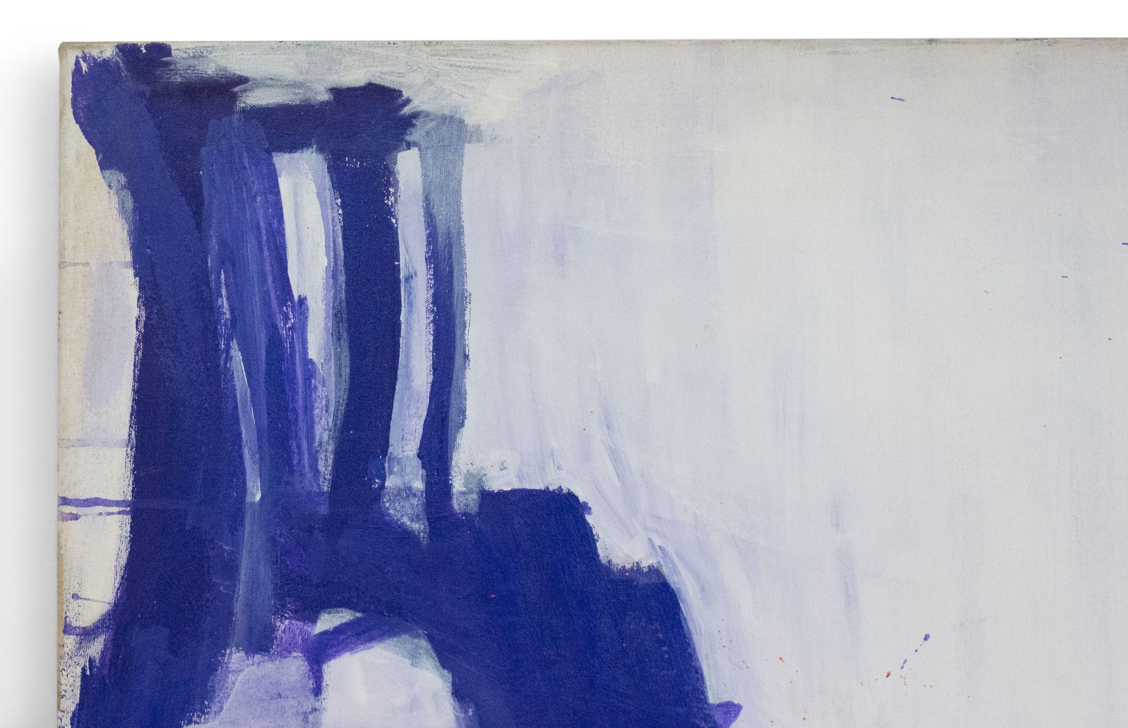 Kopie eines blauen Gemäldes des abstrakten Expressionismus (Moderne) im Angebot