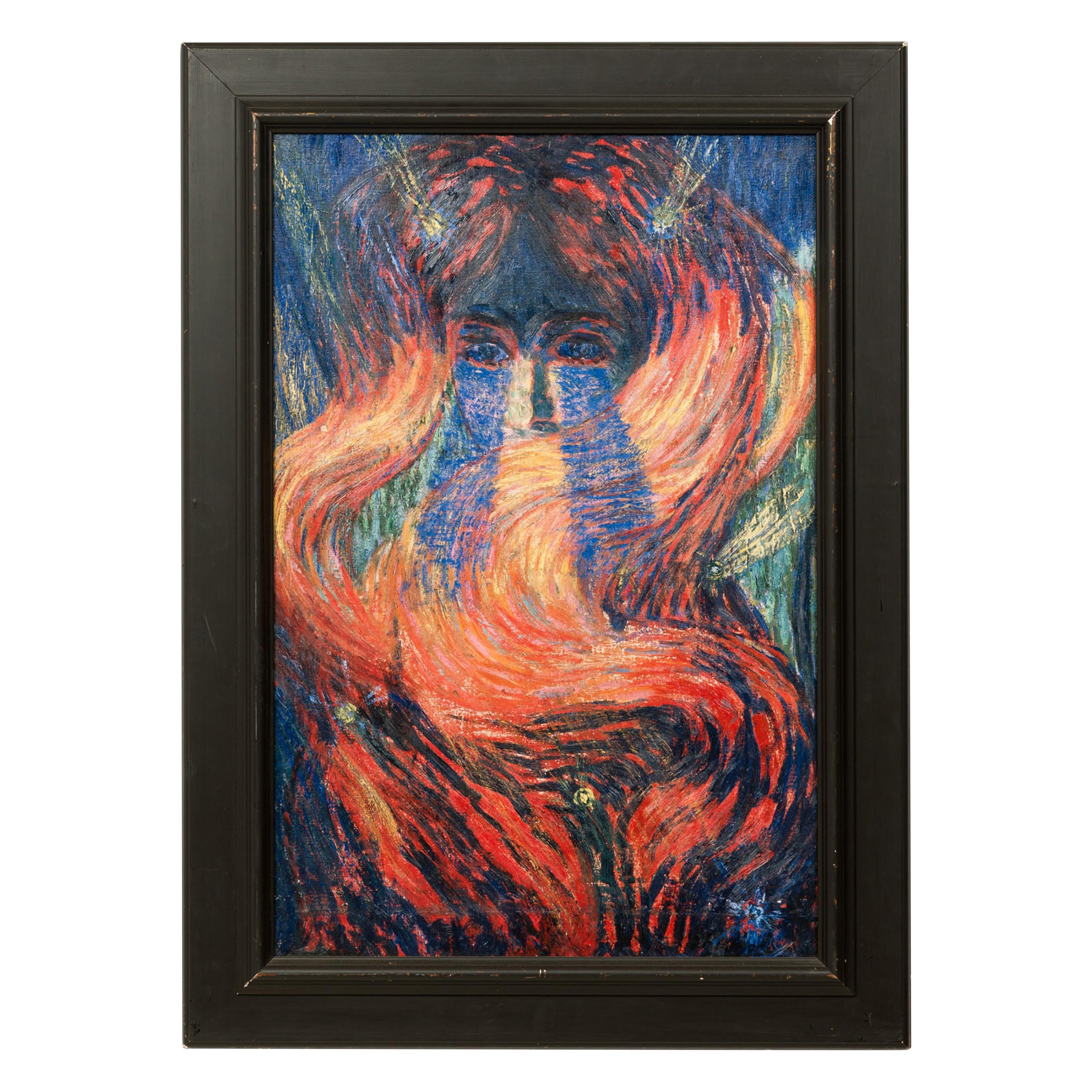 Exemplaire du portrait abstrait féminin en vente