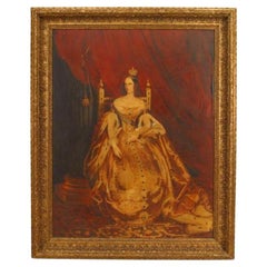 Aleksandra Fedorovna Portrait, Hand-Crafted Paint, Baltic Style