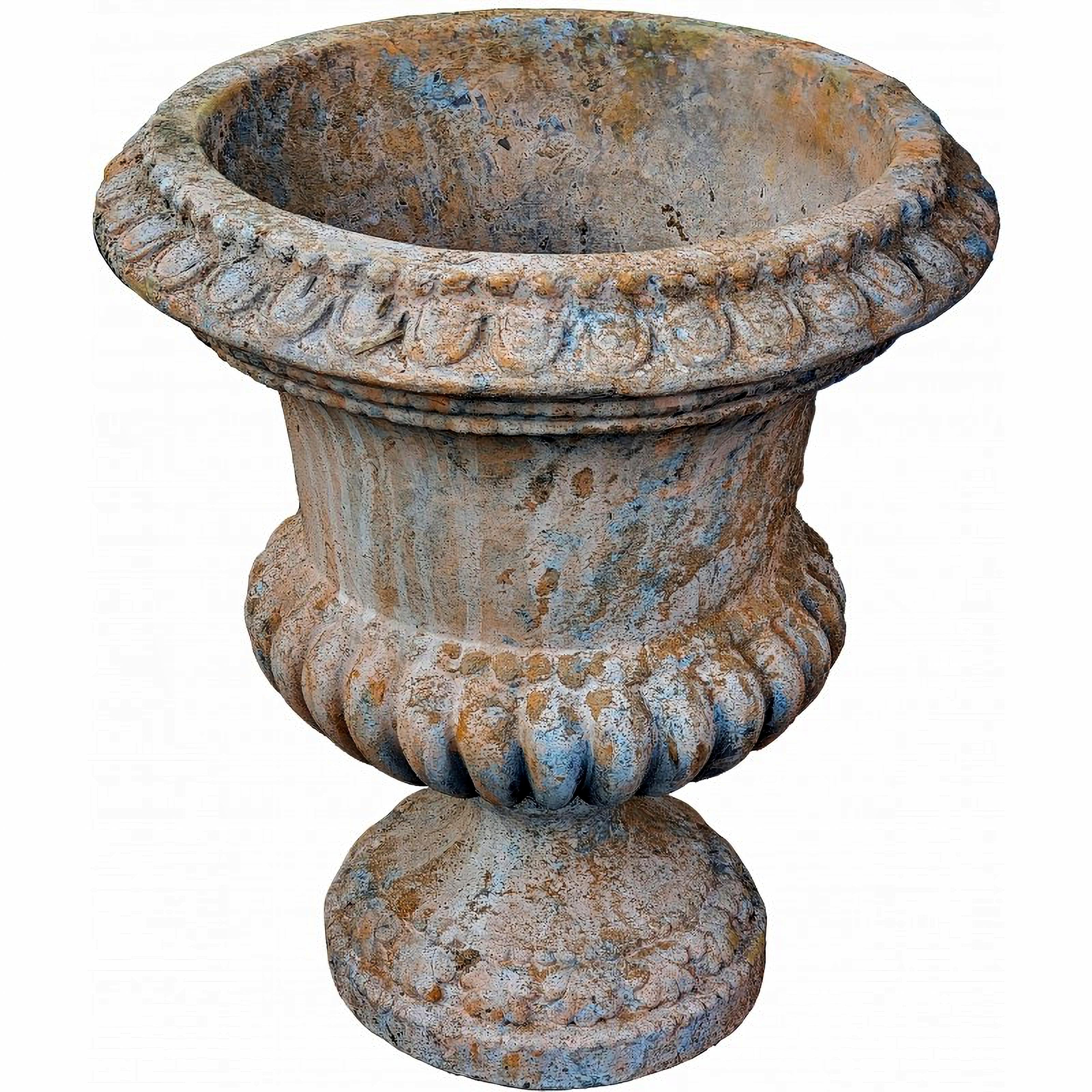 Hand-Crafted COPY OF ANCIENT 17th Century SIENESE VASE IN TERRACOTTA end 19th Century For Sale