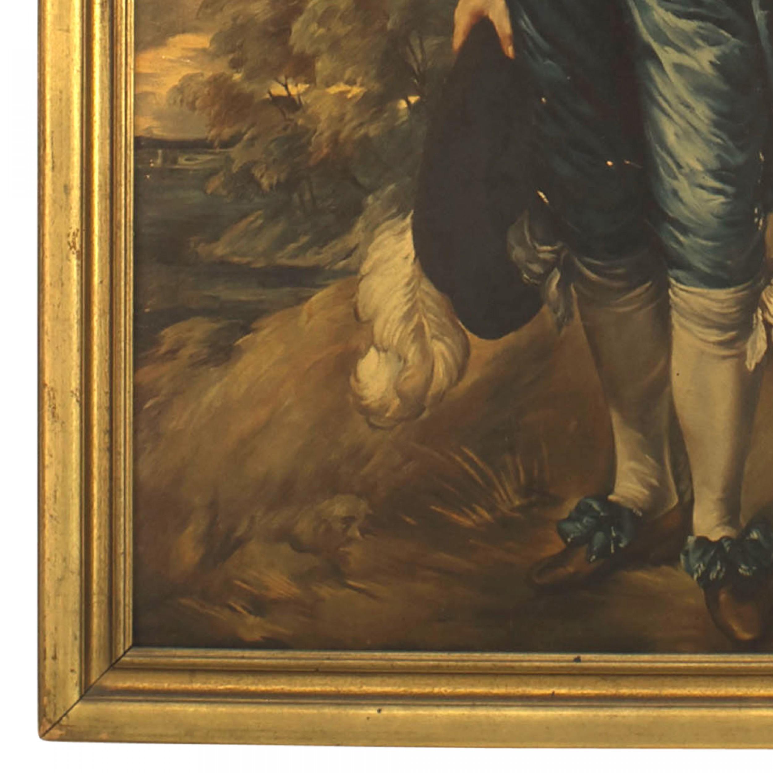 Britannique Exemplaire de la peinture « Blue Boy » de Gainsborough en vente