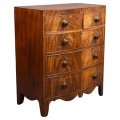 Copy - Victorian Mahogany Bowfront Chest Drawers