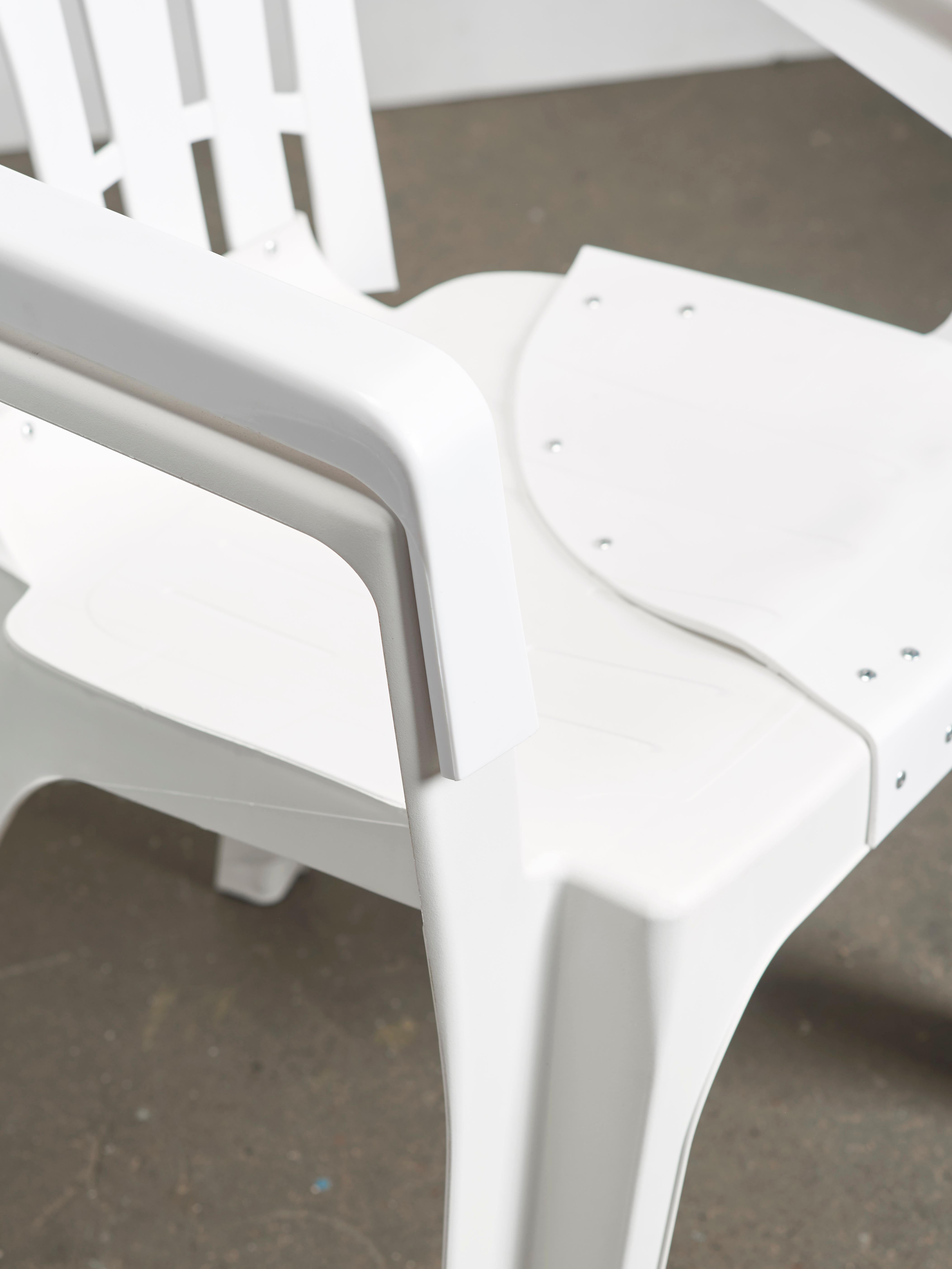 Copytopia N°19, White Plastic Garden Chair, Pierre Castignola In New Condition For Sale In AMSTERDAM, NL