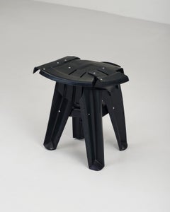 Copytopia plastic Stool by Pierre Castignola in dark green