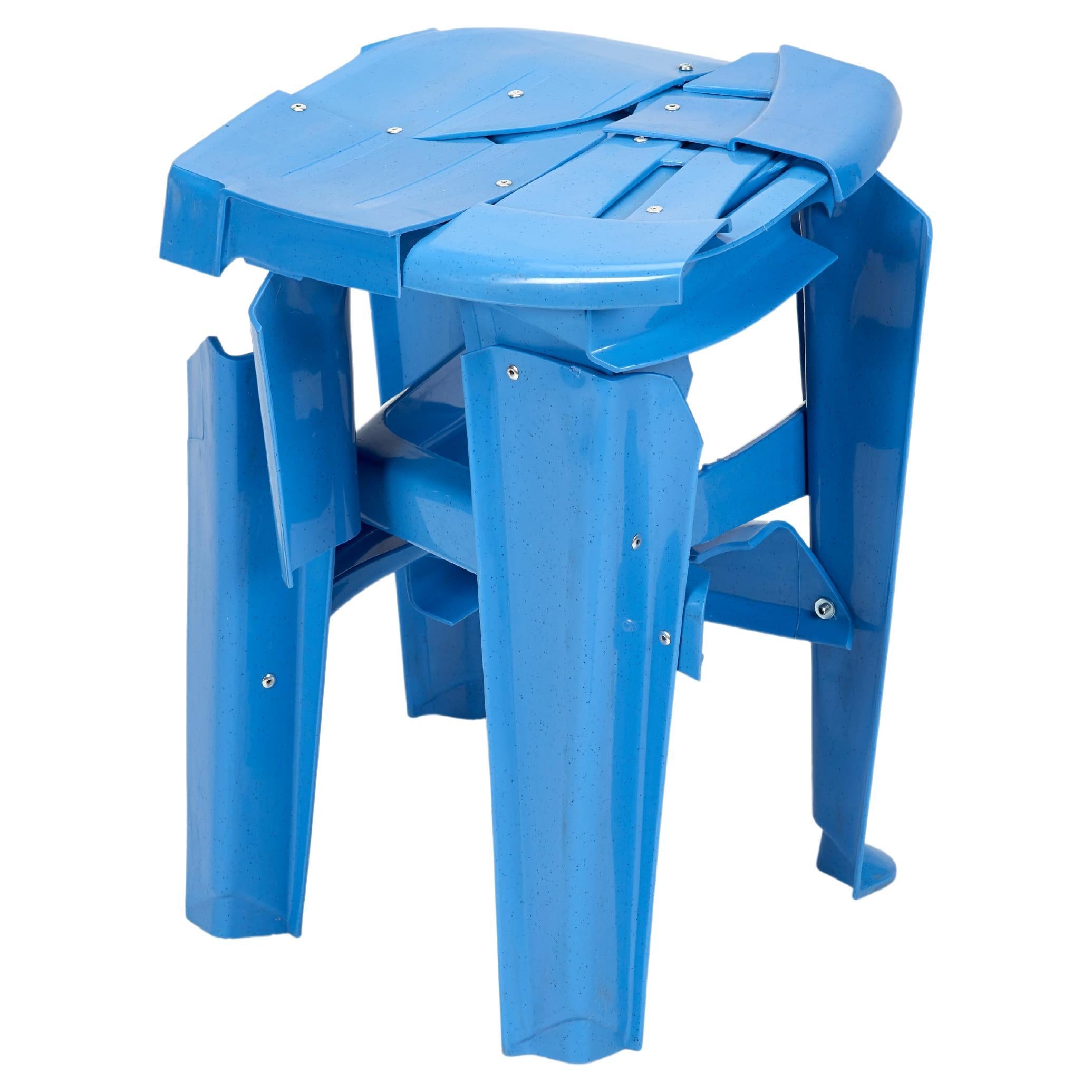 Tabouret copytopia - Pierre Castignola - bleu vif