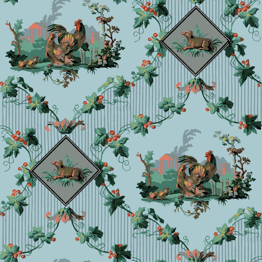 Repeat: 69,7 cm / 27.4 in

Founded in 2019, the French wallpaper brand Papier Francais is defined by the rediscovery, restoration, and revival of iconic wallpapers dating back to the French “Golden Age of wallpaper” of the 18th and 19th centuries.
