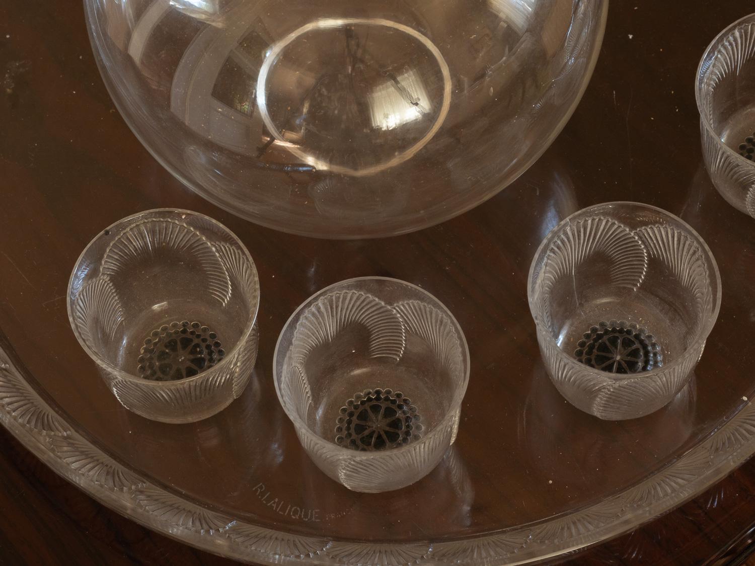 Coquelicot-Gläserservice von René Lalique, 1930er Jahre im Angebot 6