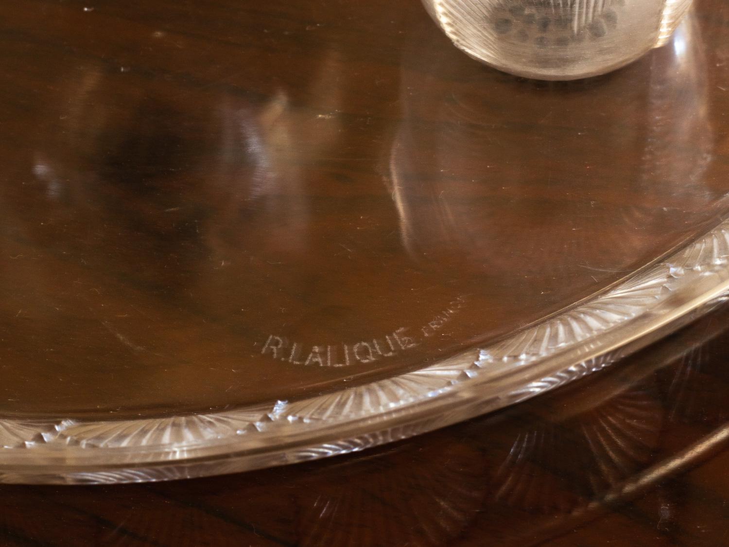 Servicio de copas Coquelicot de René Lalique, años 30 Vidrio en venta