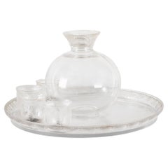 Servicio de copas Coquelicot de René Lalique, años 30