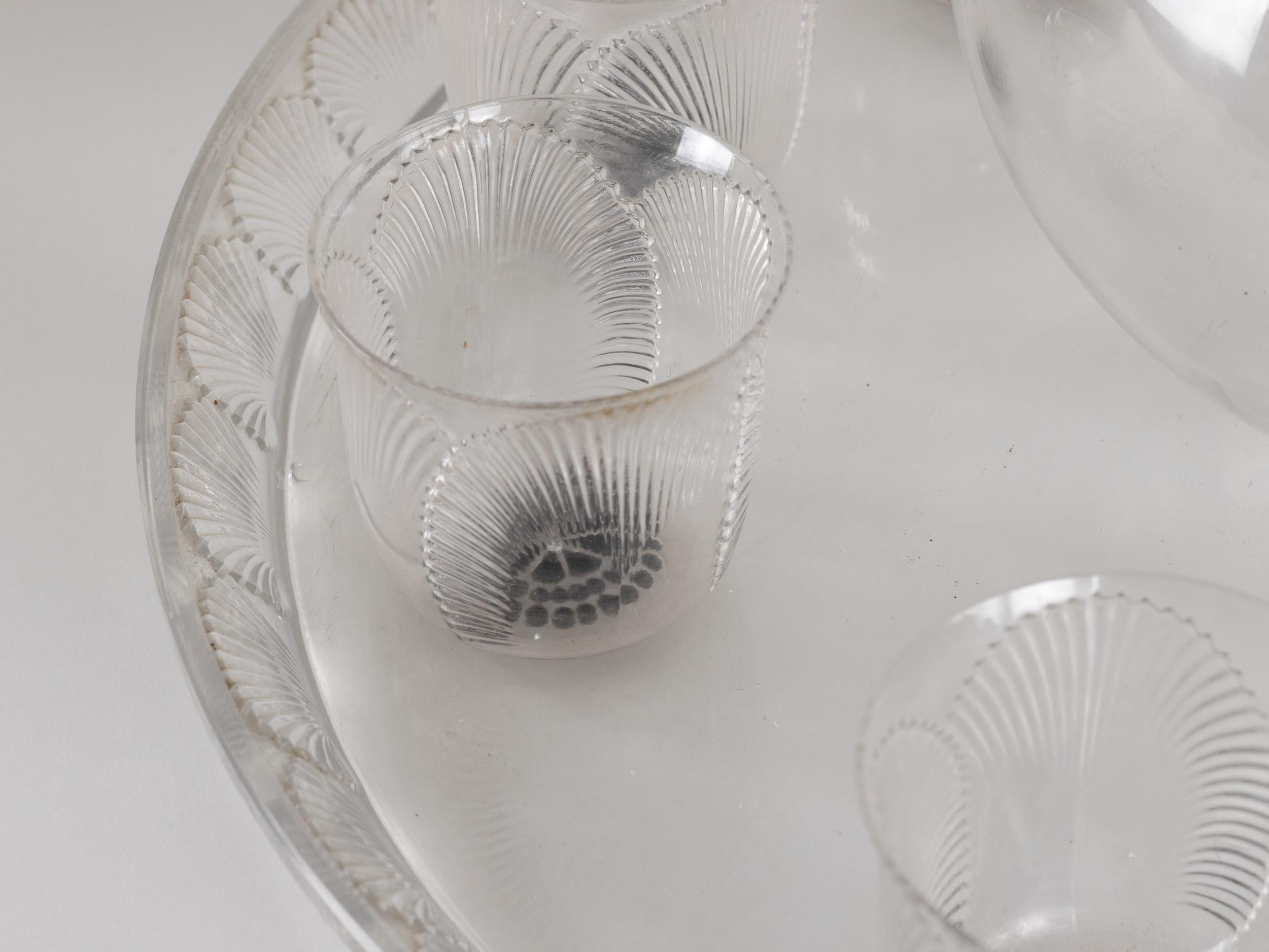 Art Deco Coquelicot Drinks Service by Rene Lalique, 1930s For Sale