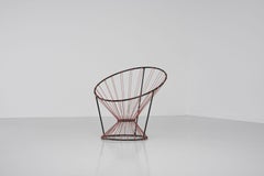 Sedia Coquetier di A. R. P. Guariche Motte Mortier Francia 1955