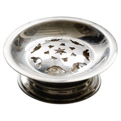 Coquillor Butter Mold in Silver-Plated Metal, 1950s