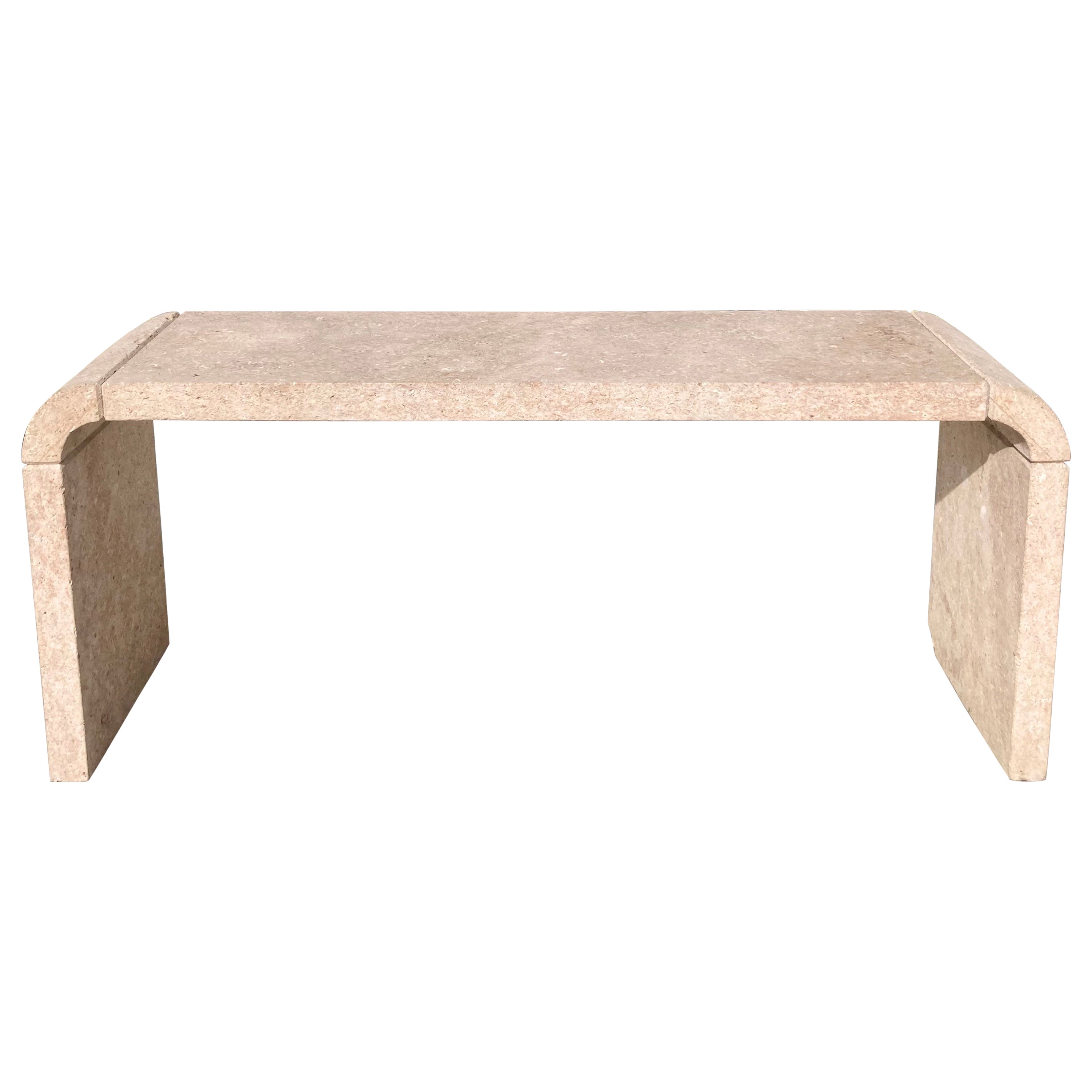 Coquina Console With Pinkish Tone