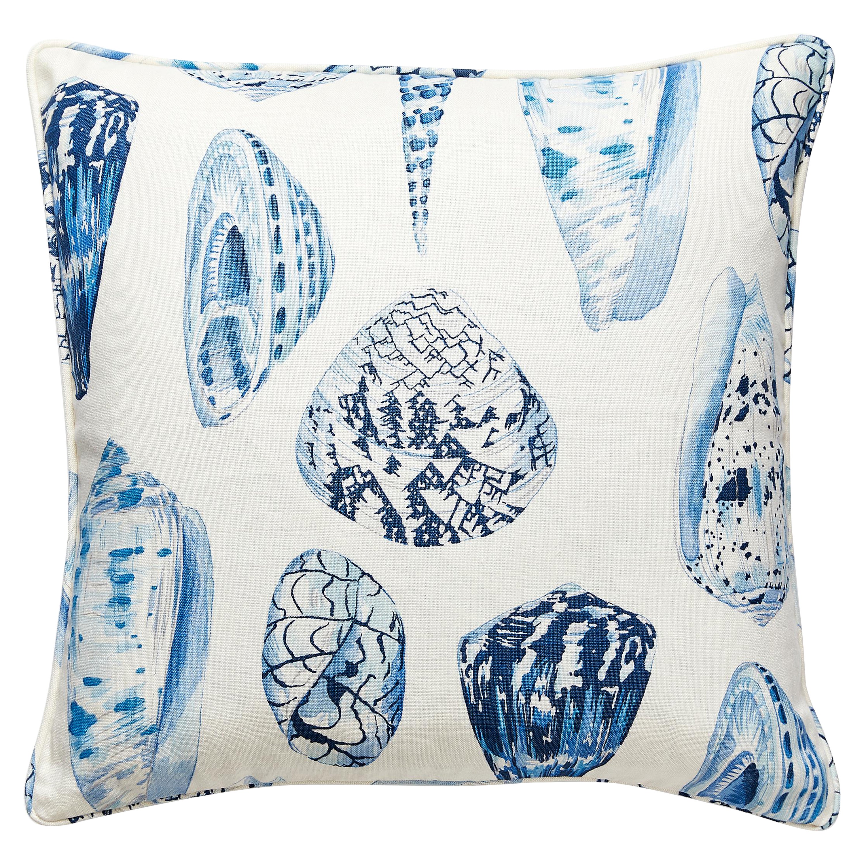 Coquina Cojín Estampado Lino