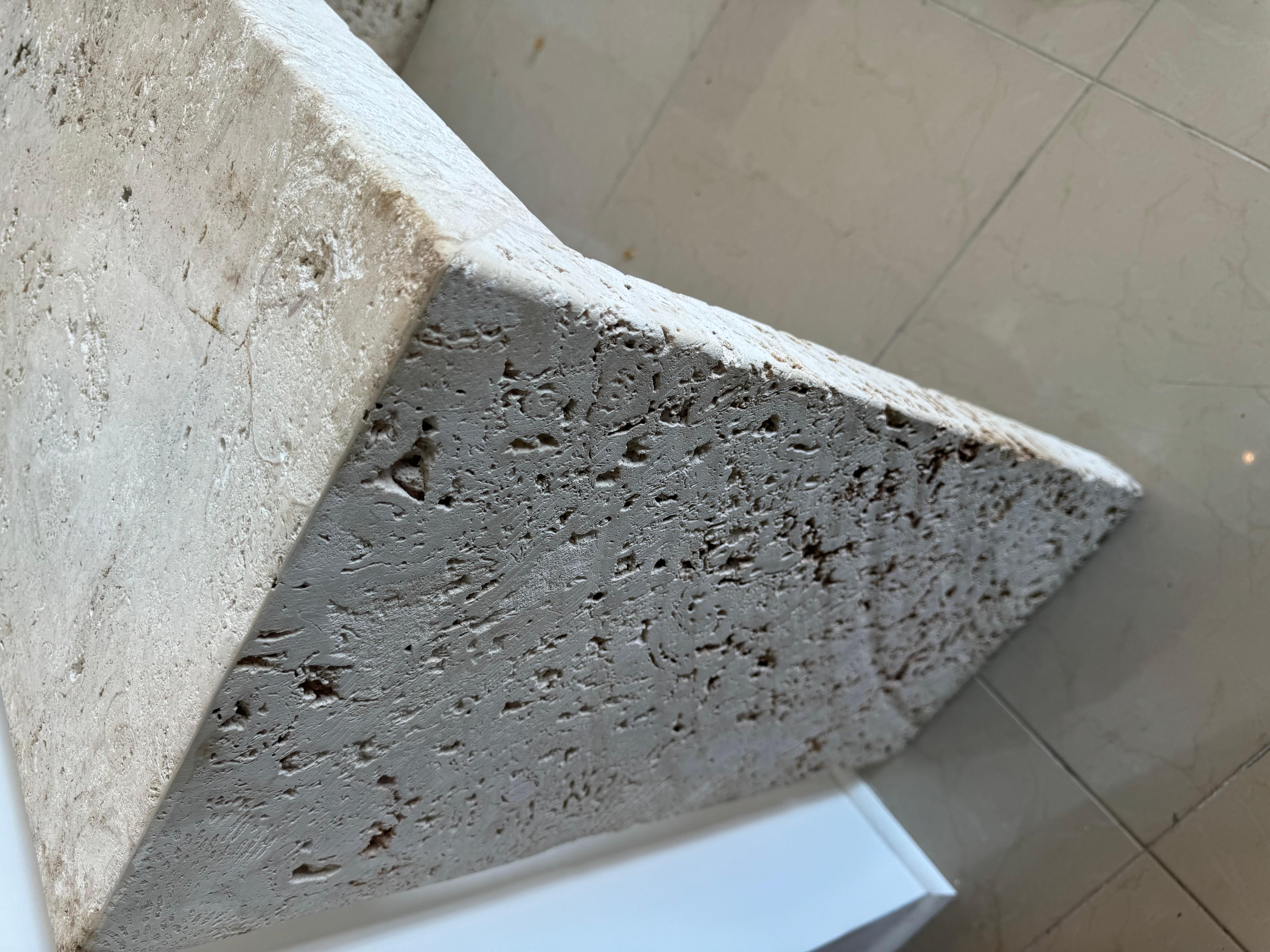 Coquina Stone Console Table In Good Condition In West Palm Beach, US