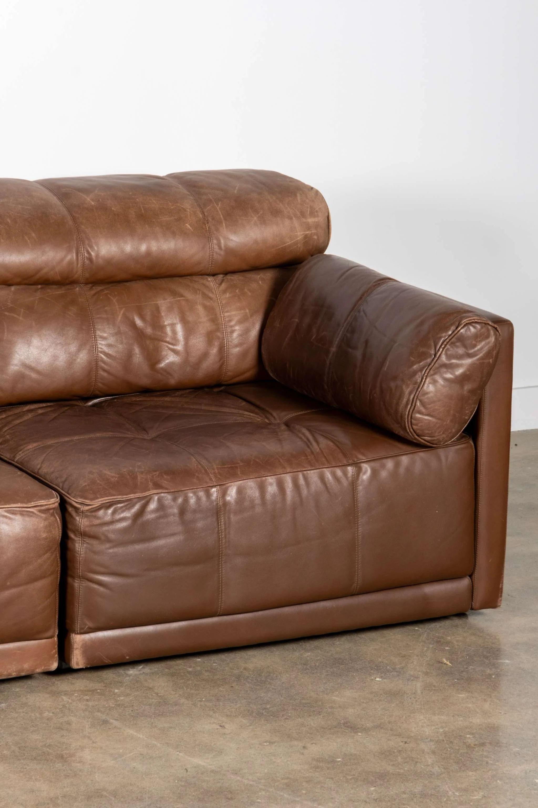 COR 5-piece Modular Leather Sofa Set en venta 1
