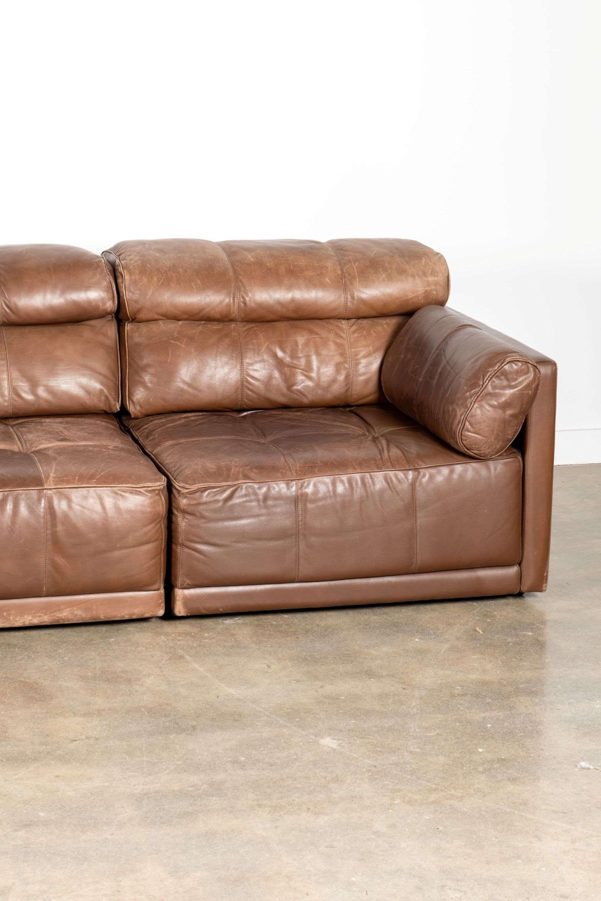COR 5-piece Modular Leather Sofa Set en venta 2