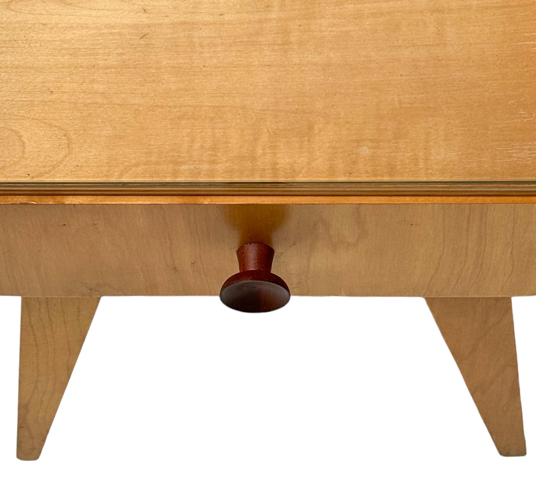 Cor Alons Birch Mid-Century Modern Nightstand for Gouda Den Boer, 1950s For Sale 4