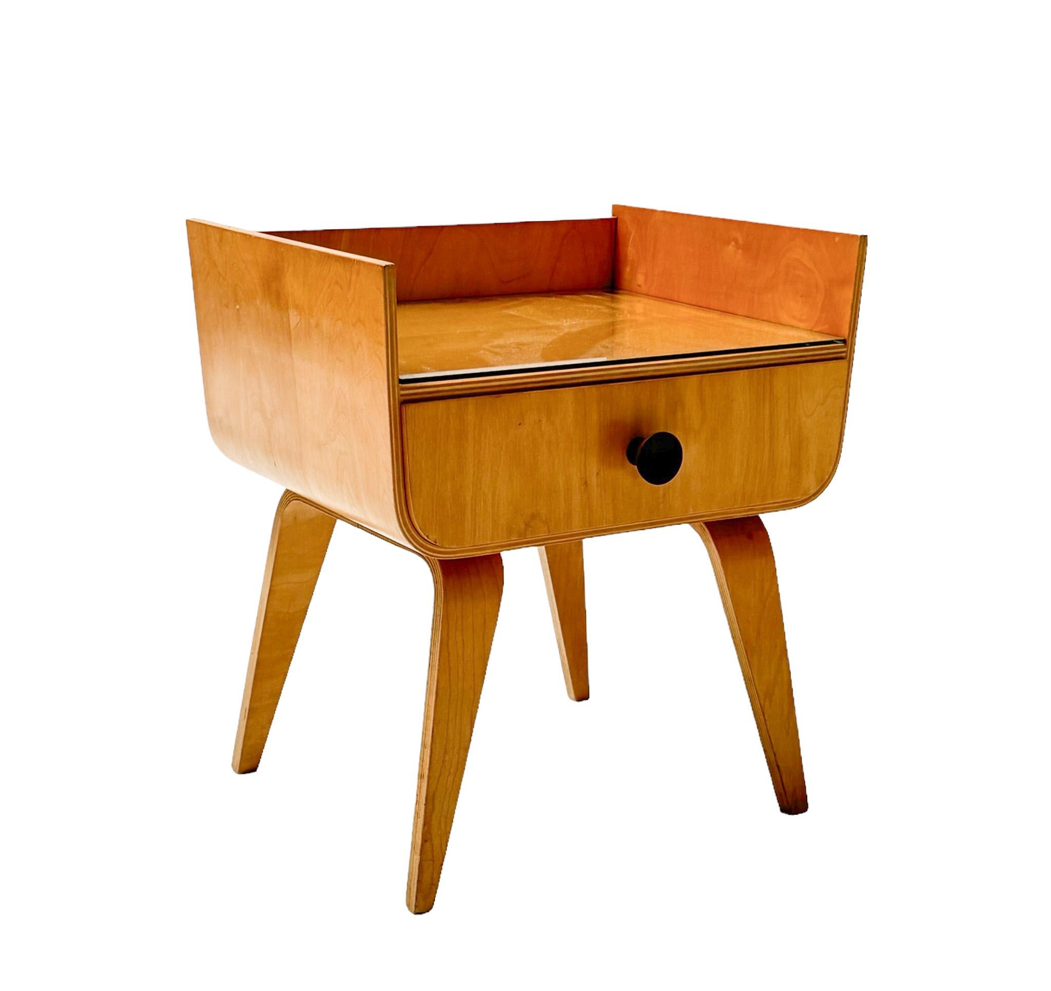 Mid-20th Century Cor Alons Birch Mid-Century Modern Nightstand for Gouda Den Boer, 1950s For Sale