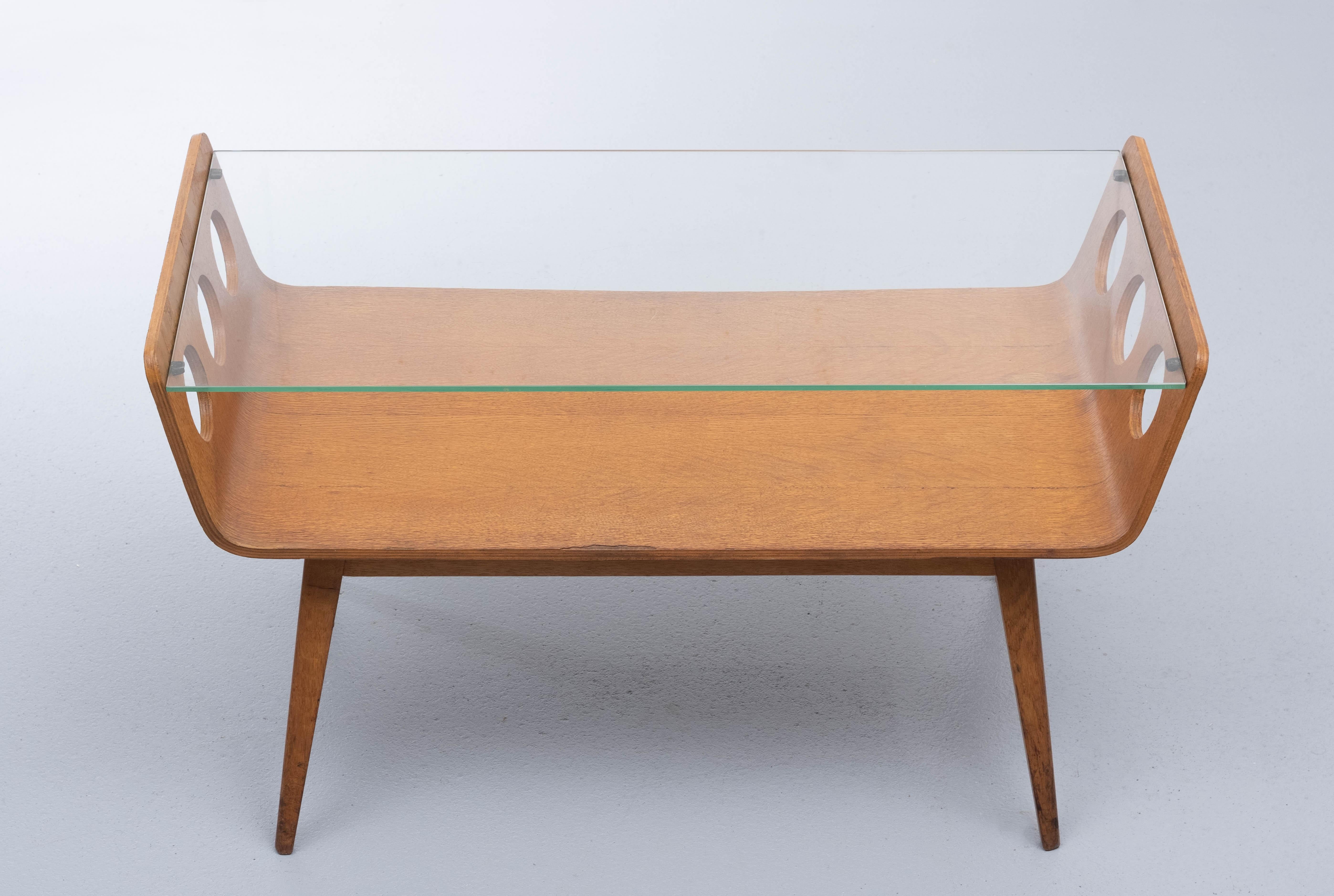 Plywood Cor Alons Coffee Table 1950s for Gouda de Boer