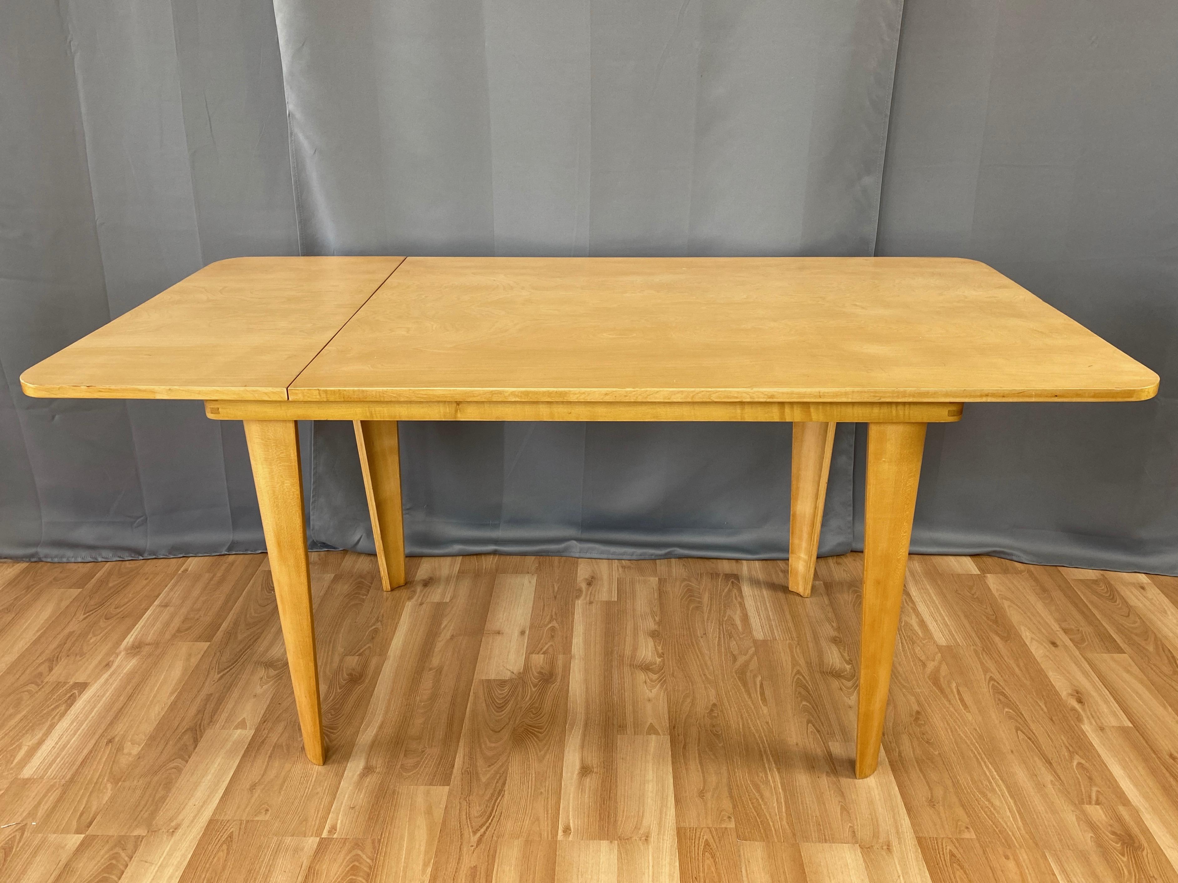 Cor Alons for Gouda den Boer Birchwood Drop-Leaf Dining Table, c. 1949 1