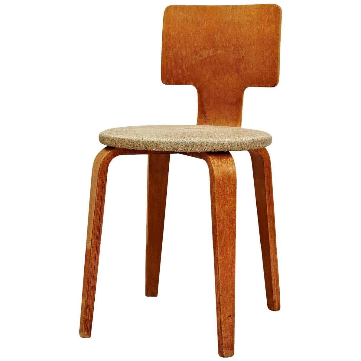 Cor Alons Plywood and Upholstery Chair, circa 1950 3