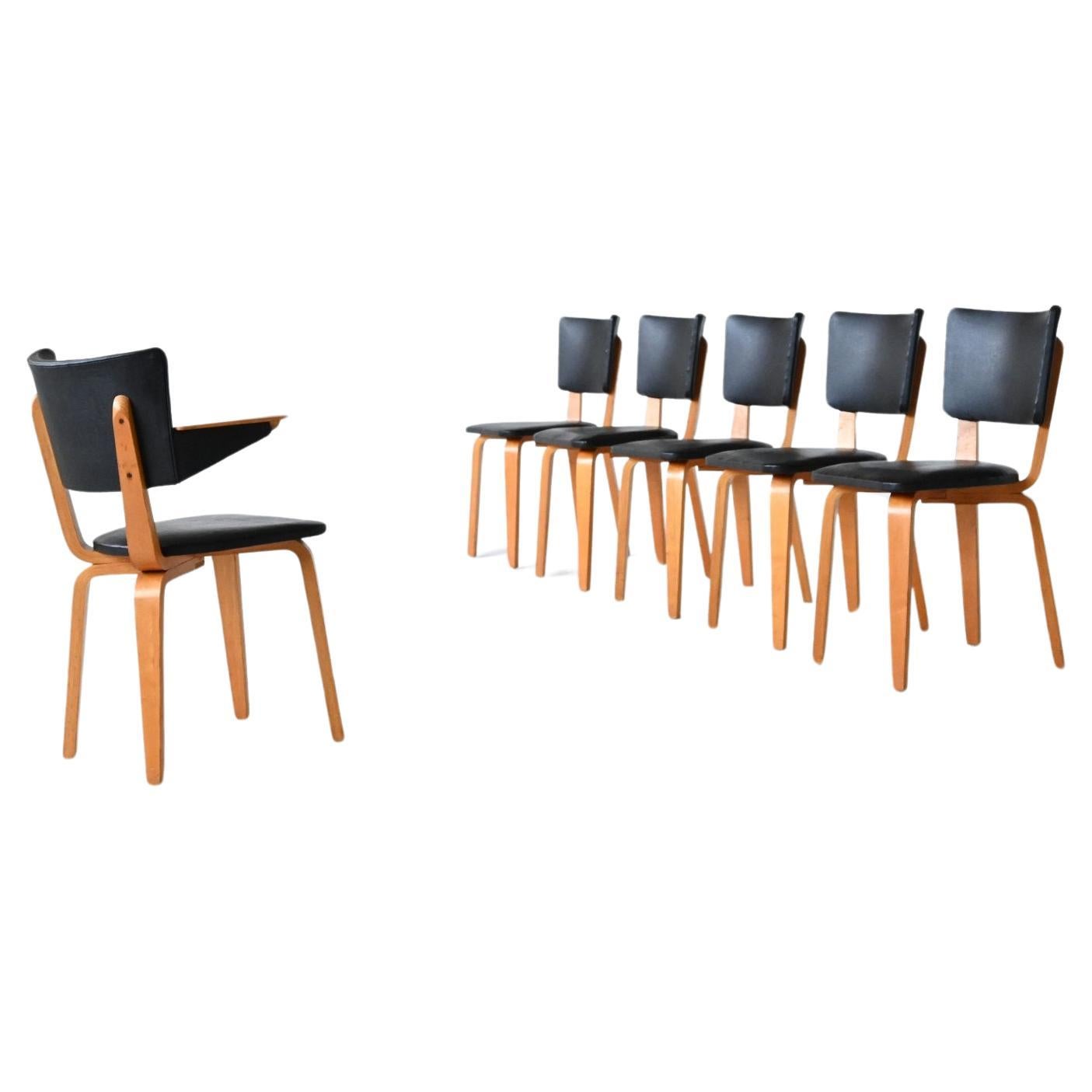 Cor Alons plywood dining chairs Gouda den Boer The Netherlands 1949