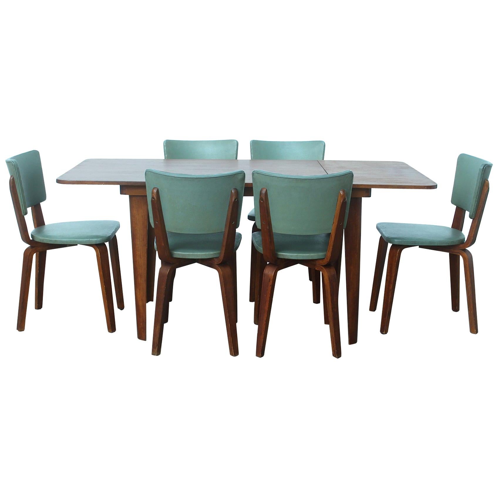 Cor Alons Plywood Dining Set by Gouda Den Boer Holland