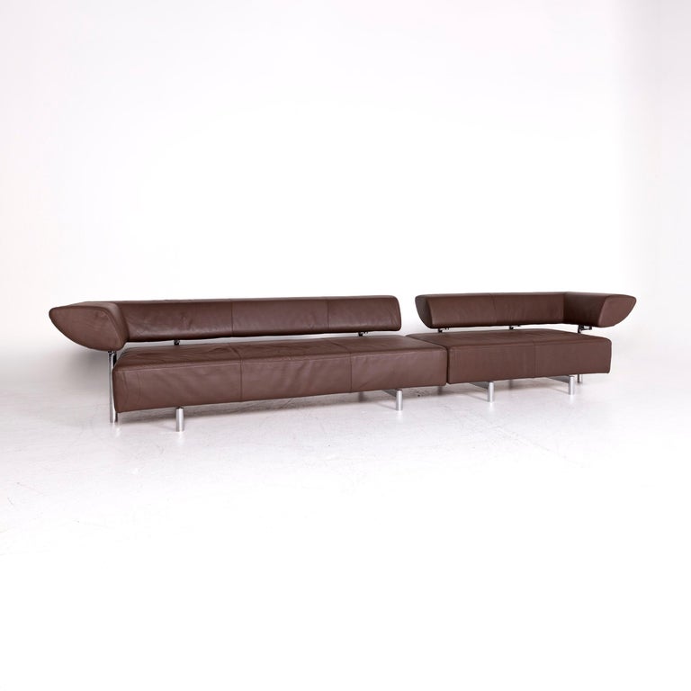 Cor Arthe Designer Leather Corner Sofa Professor Wulf Schneider Braun Couch For Sale At 1stdibs
