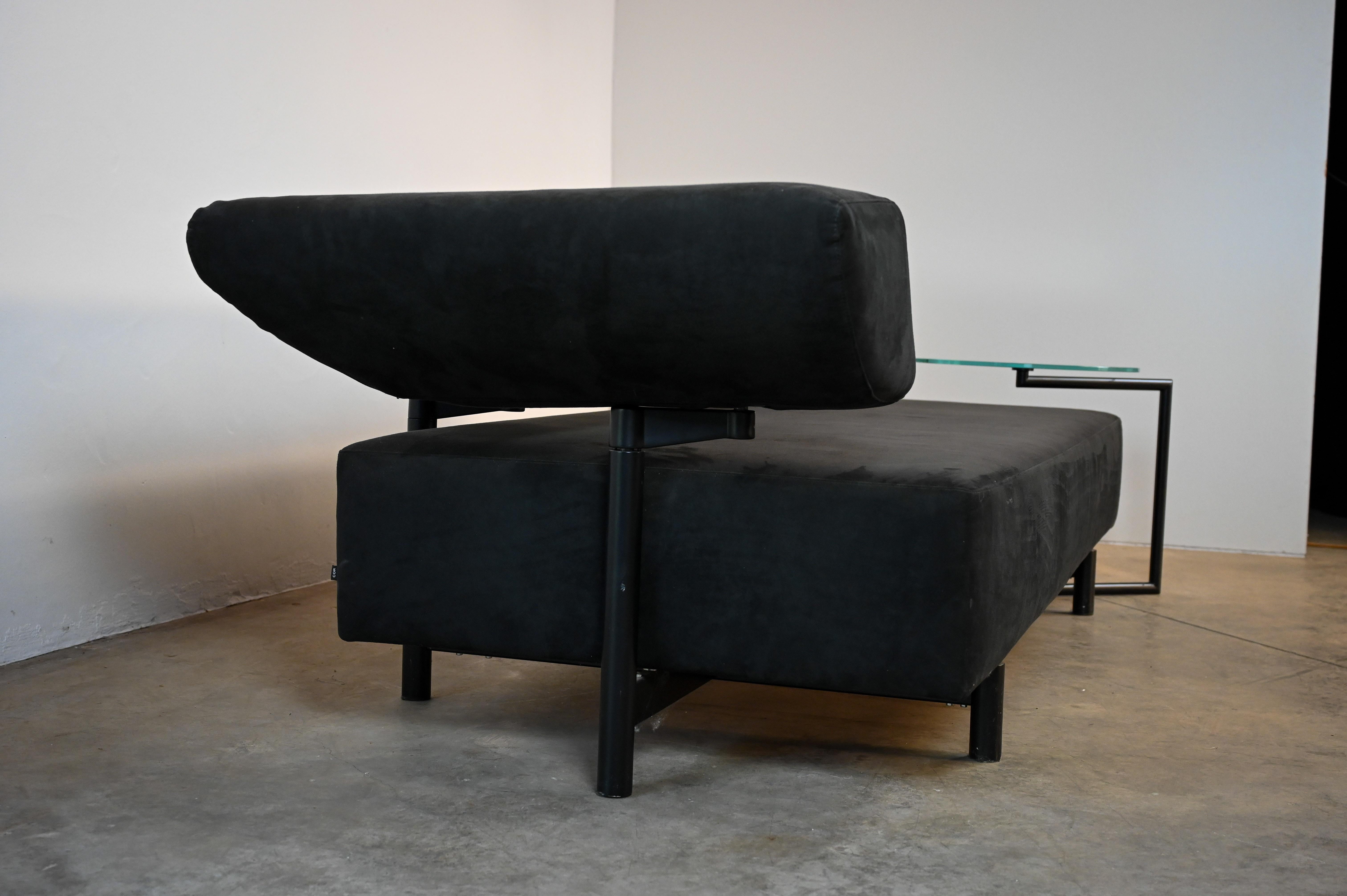 COR Arthe Sofa / Daybed by Wulf Schneider with original side table For Sale 3