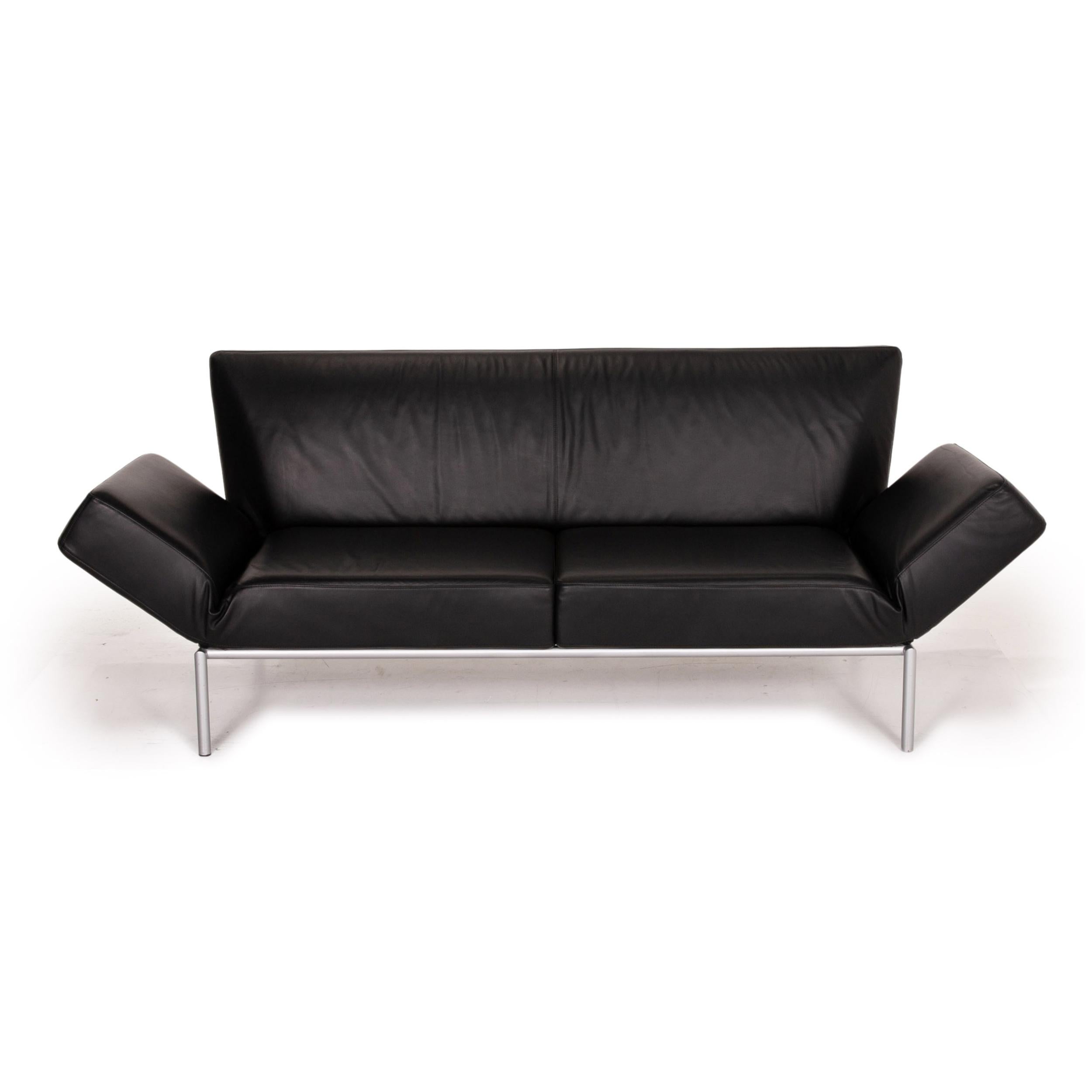 COR Attendo Leather Sofa Black Three-Seater Function Couch at 1stDibs |  attendo light
