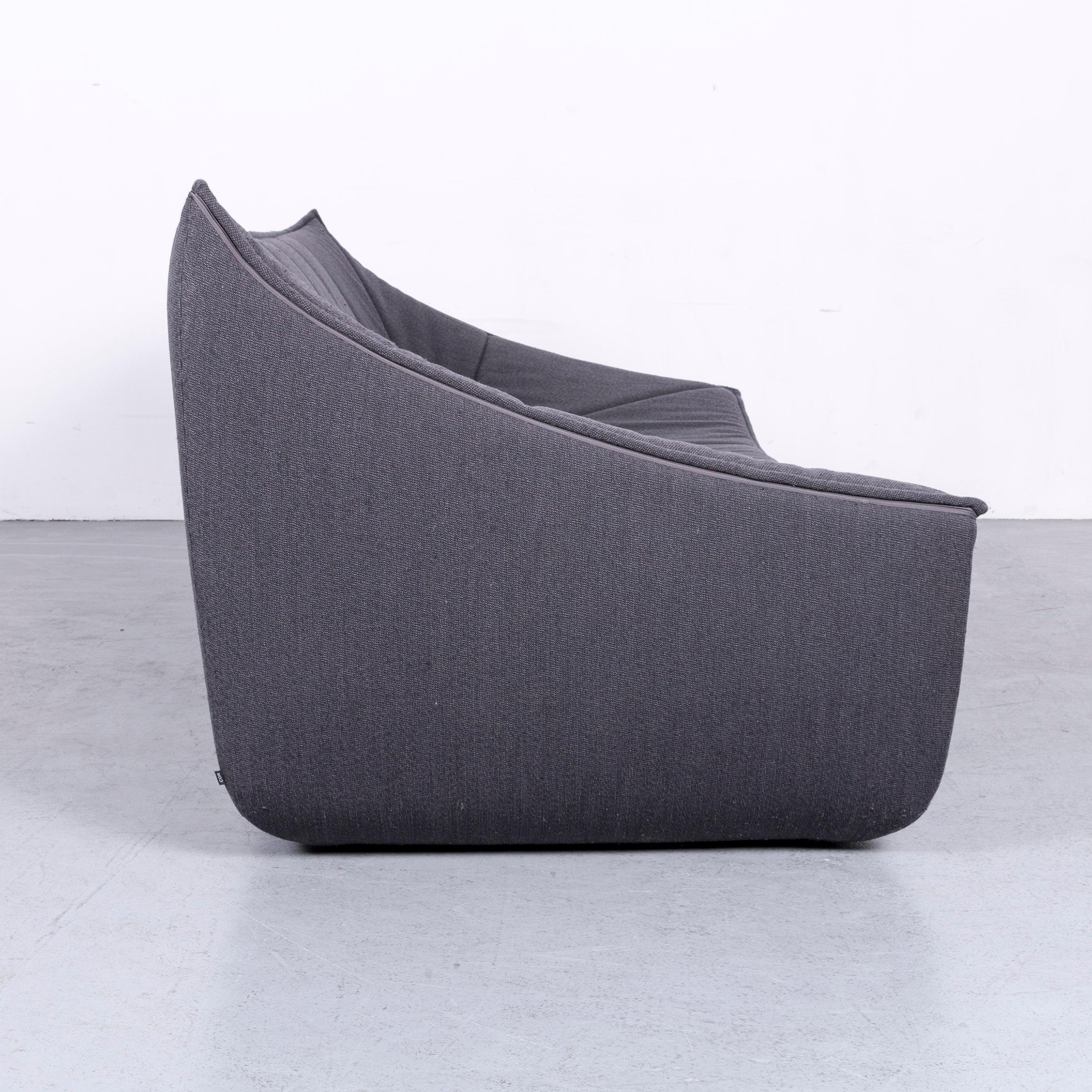 Contemporary COR Bahir Designer Fabric Sofa Grey Three-Seat Couch