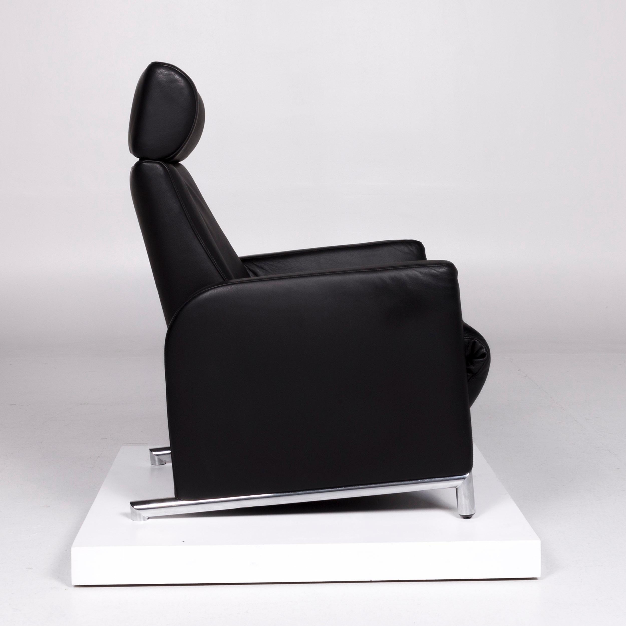 COR Bico Leather Armchair Black Incl. Relax Function 2