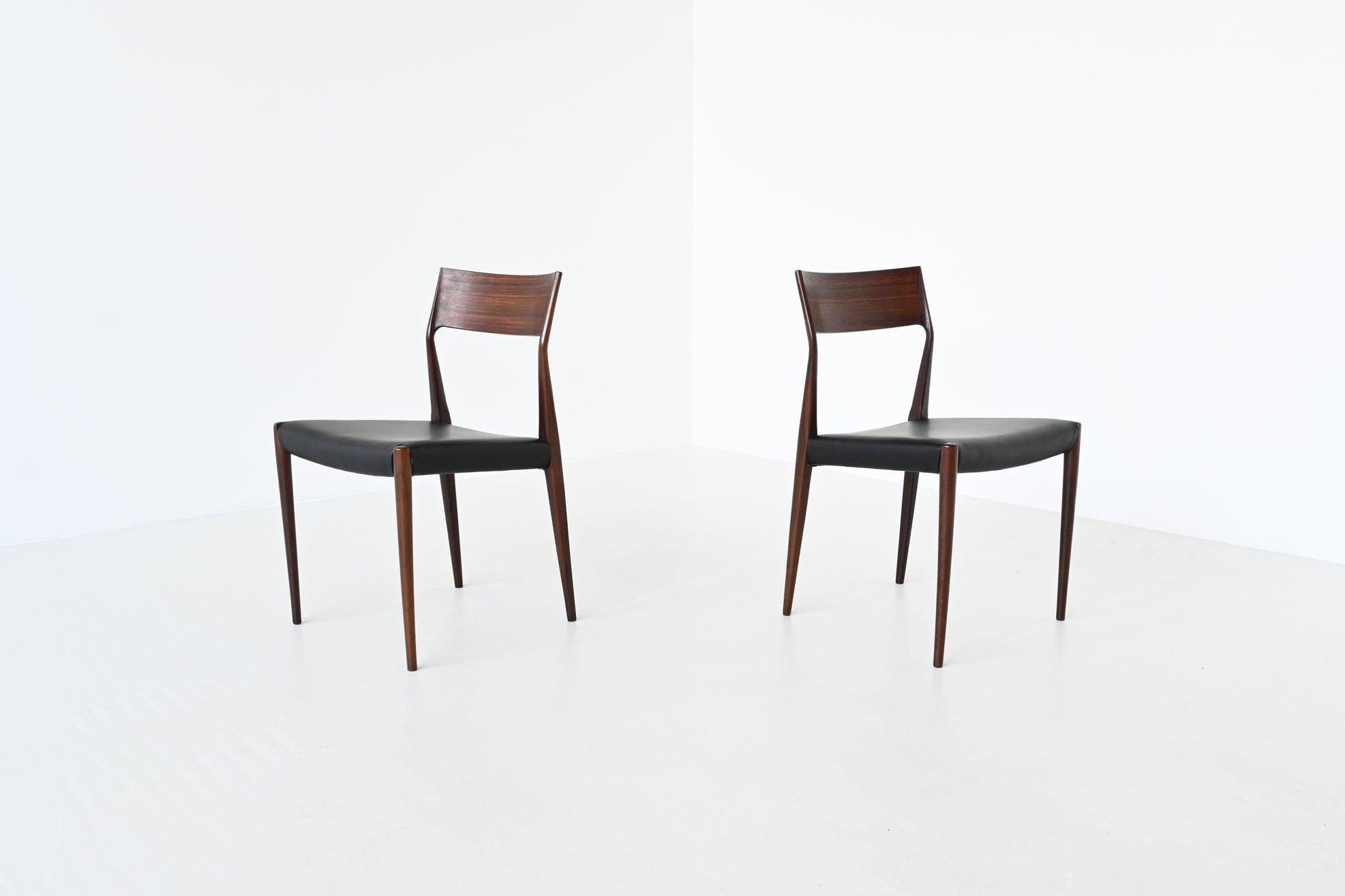 COR Bontenbal Rosewood Dining Chairs Fristho the Netherlands 1960 3