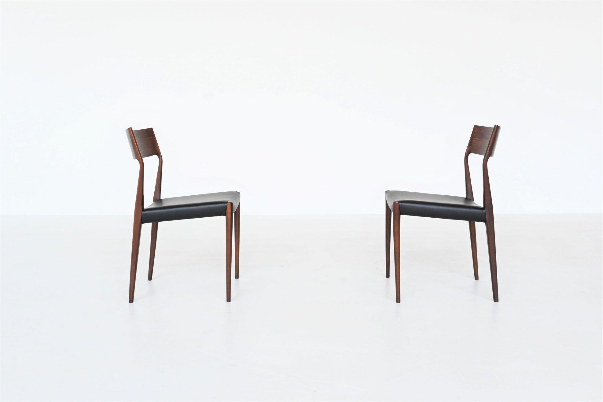 COR Bontenbal Rosewood Dining Chairs Fristho the Netherlands 1960 4