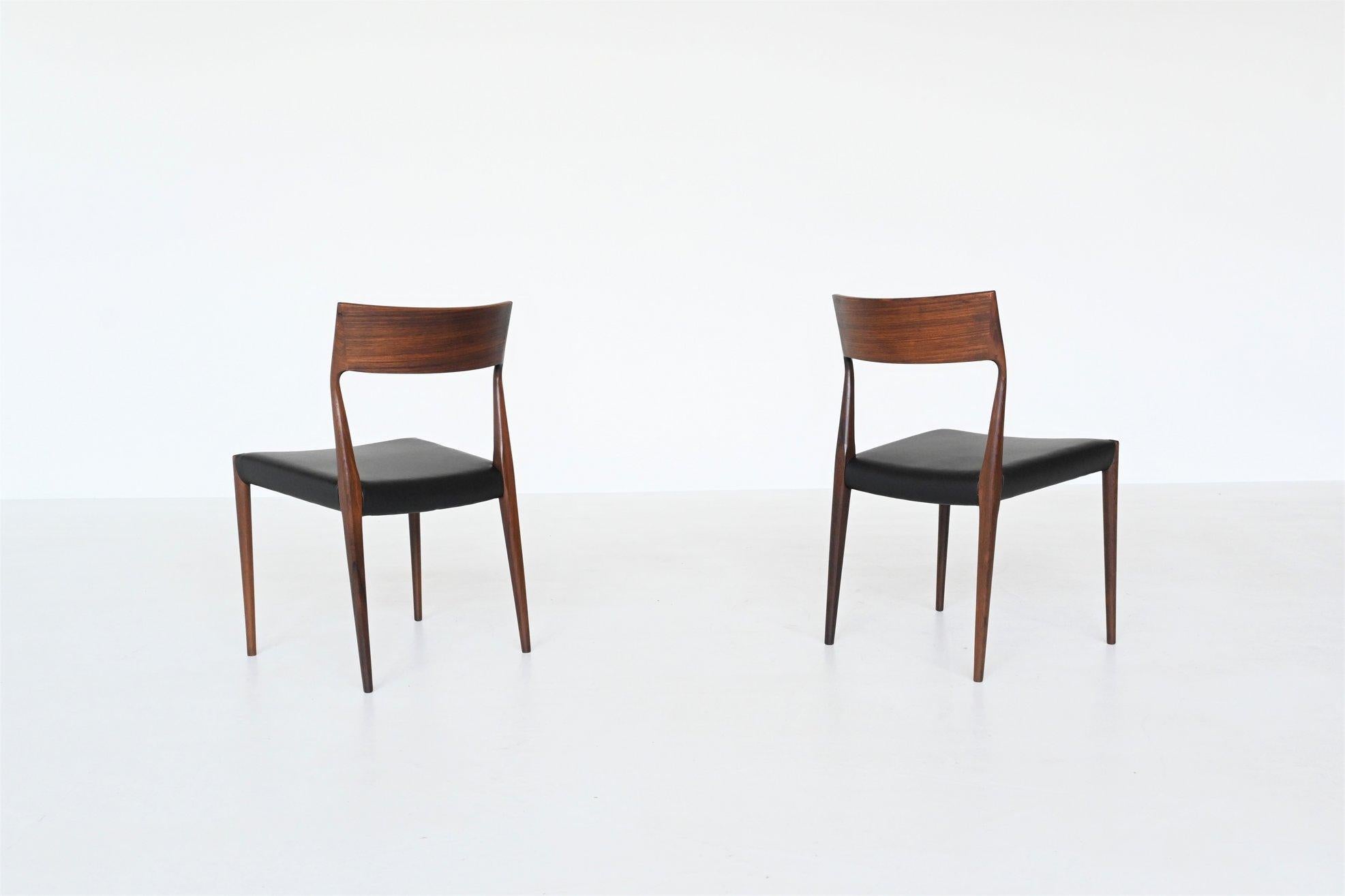 COR Bontenbal Rosewood Dining Chairs Fristho the Netherlands 1960 5
