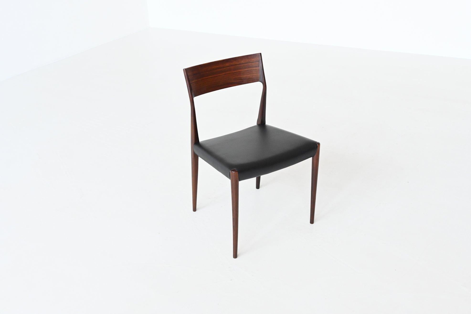 COR Bontenbal Rosewood Dining Chairs Fristho the Netherlands 1960 6