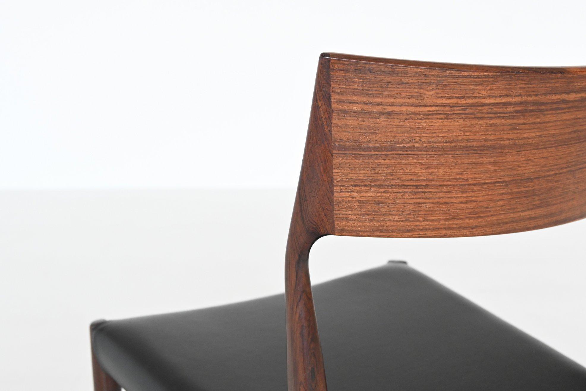 COR Bontenbal Rosewood Dining Chairs Fristho the Netherlands 1960 8