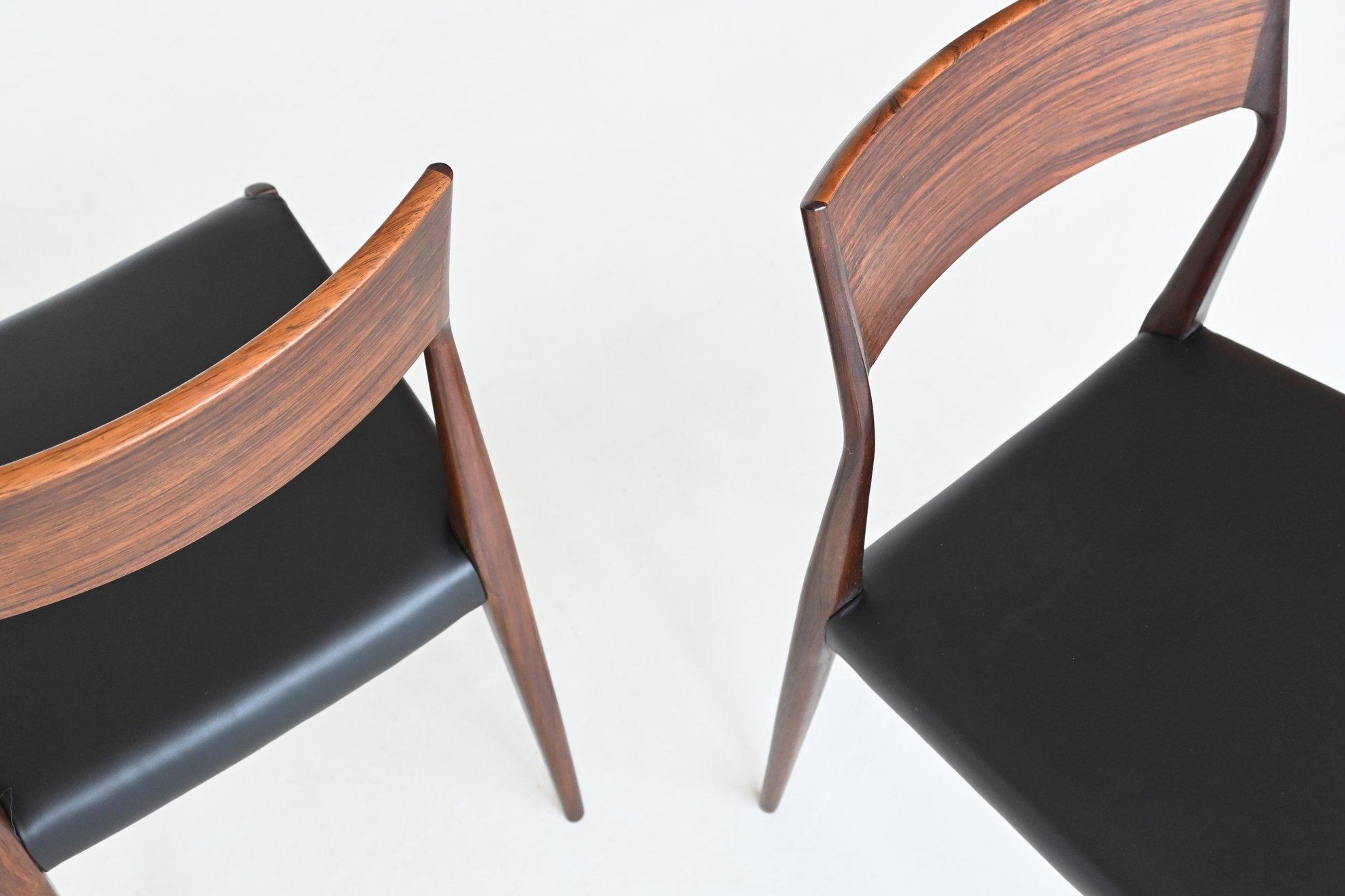 COR Bontenbal Rosewood Dining Chairs Fristho the Netherlands 1960 2