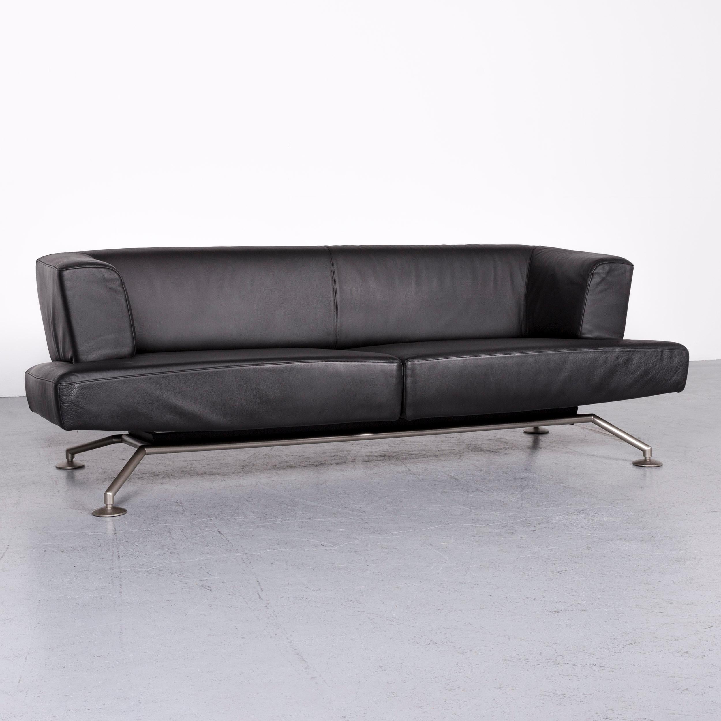 Wir präsentieren Ihnen ein COR Circum Designer-Ledersofa mit drei Sitzen in Schwarz 













 
