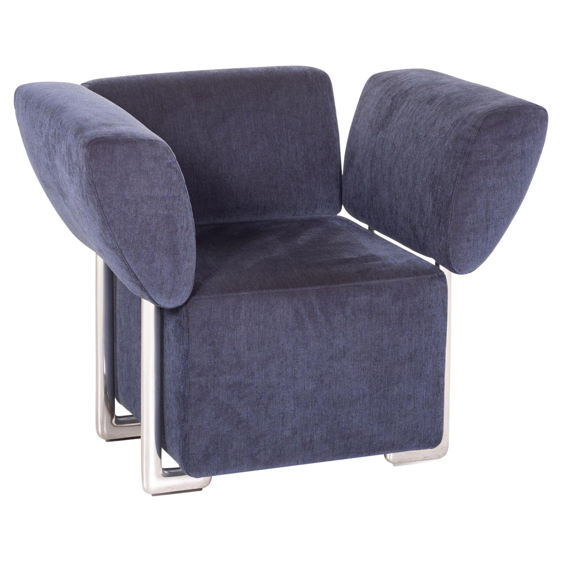 COR Clou Fabric Armchair Blue Function For Sale