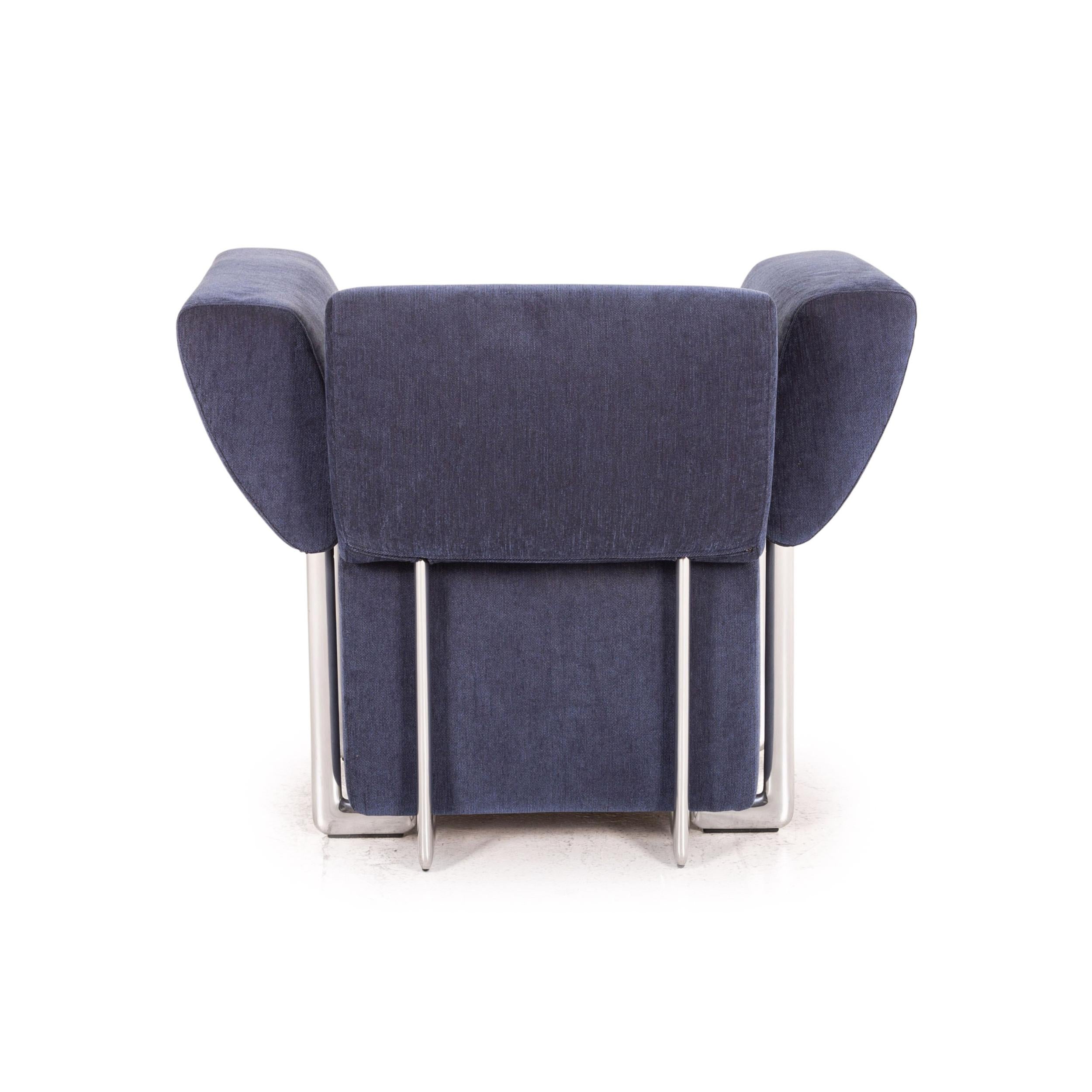 COR Clou Fabric Sofa Set Blue 1 Corner Sofa 1 Armchair Function For Sale 7