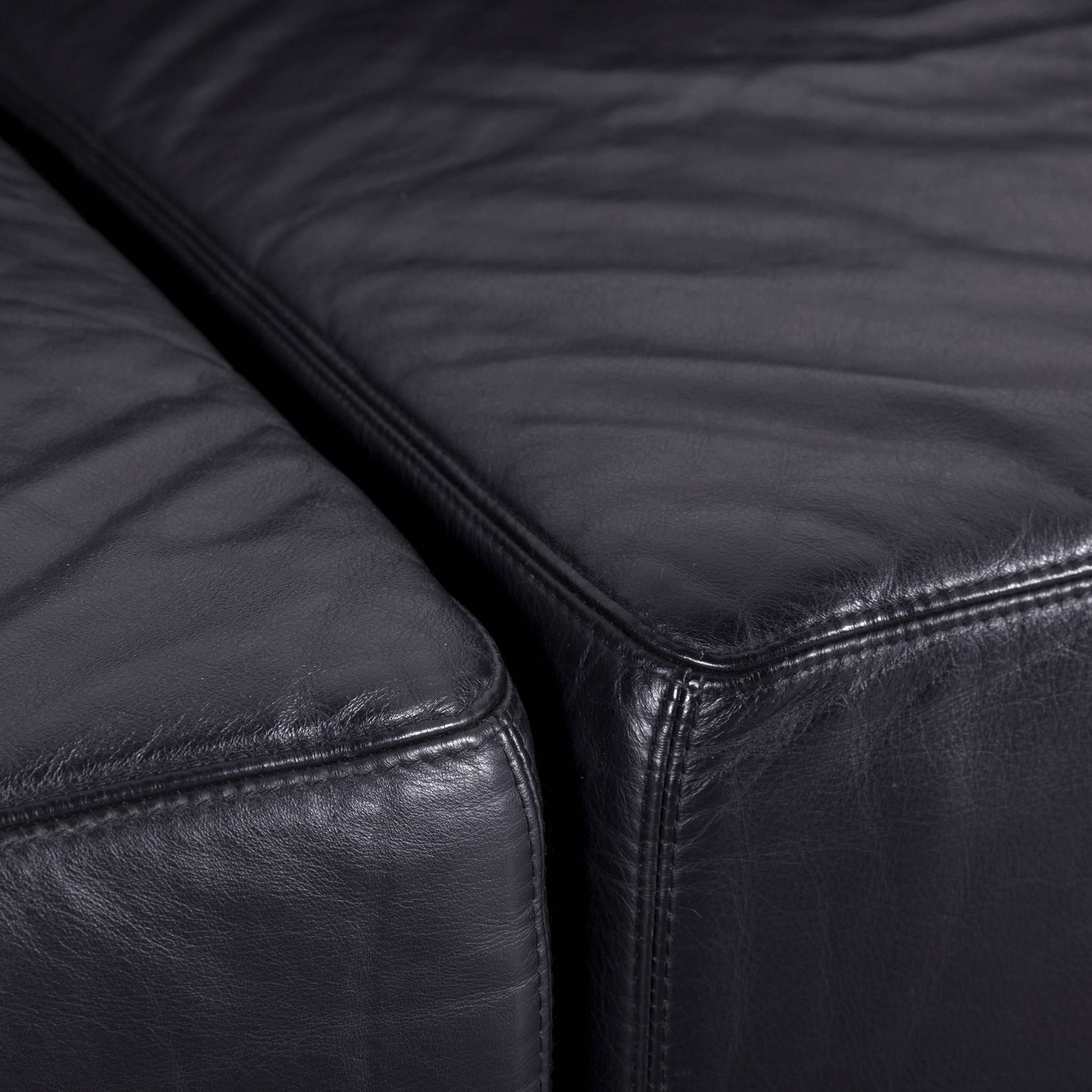 COR Clou Leder-Sofa mit schwarzem Zweisitzer im Zustand „Gut“ in Cologne, DE