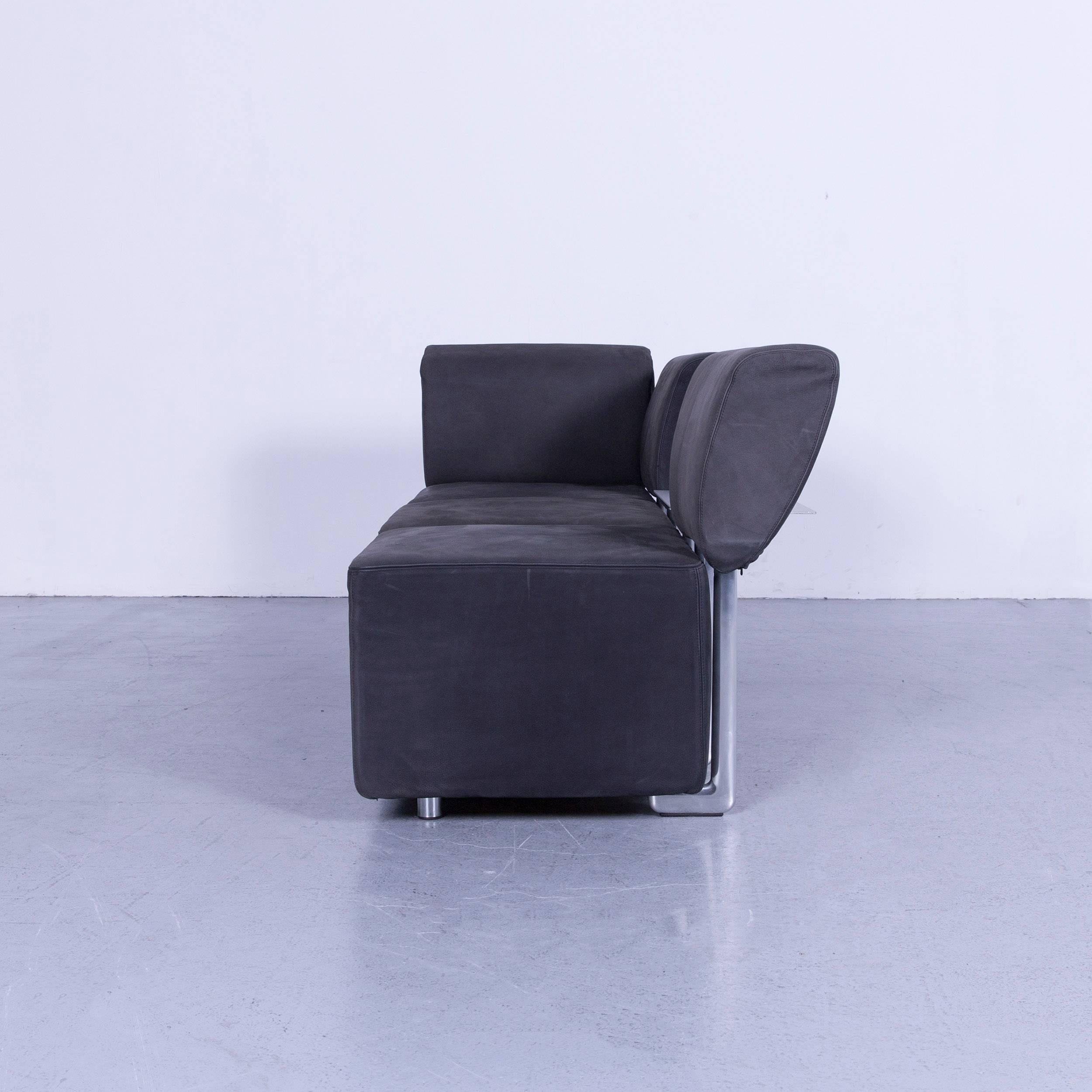 COR Clou Leather Sofa Grey Three-Seat 5