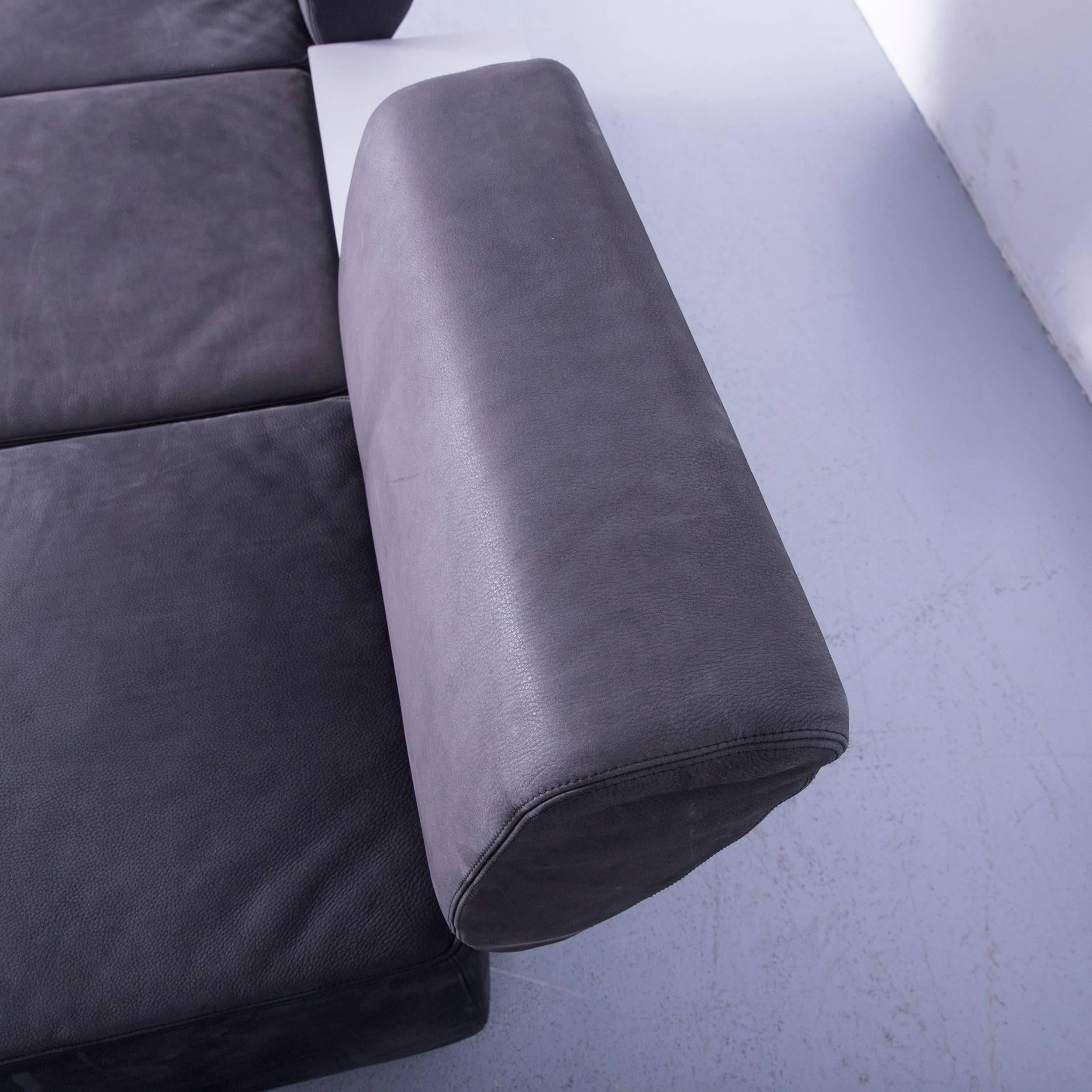 COR Clou Leather Sofa Grey Three-Seat For Sale 3