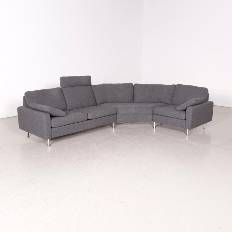 Cor Conseta Designer Fabric Sofa Gray Corner Couch