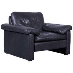 COR Conseta Designer Leather Armchair Black by Friedrich-Wilhelm Möller