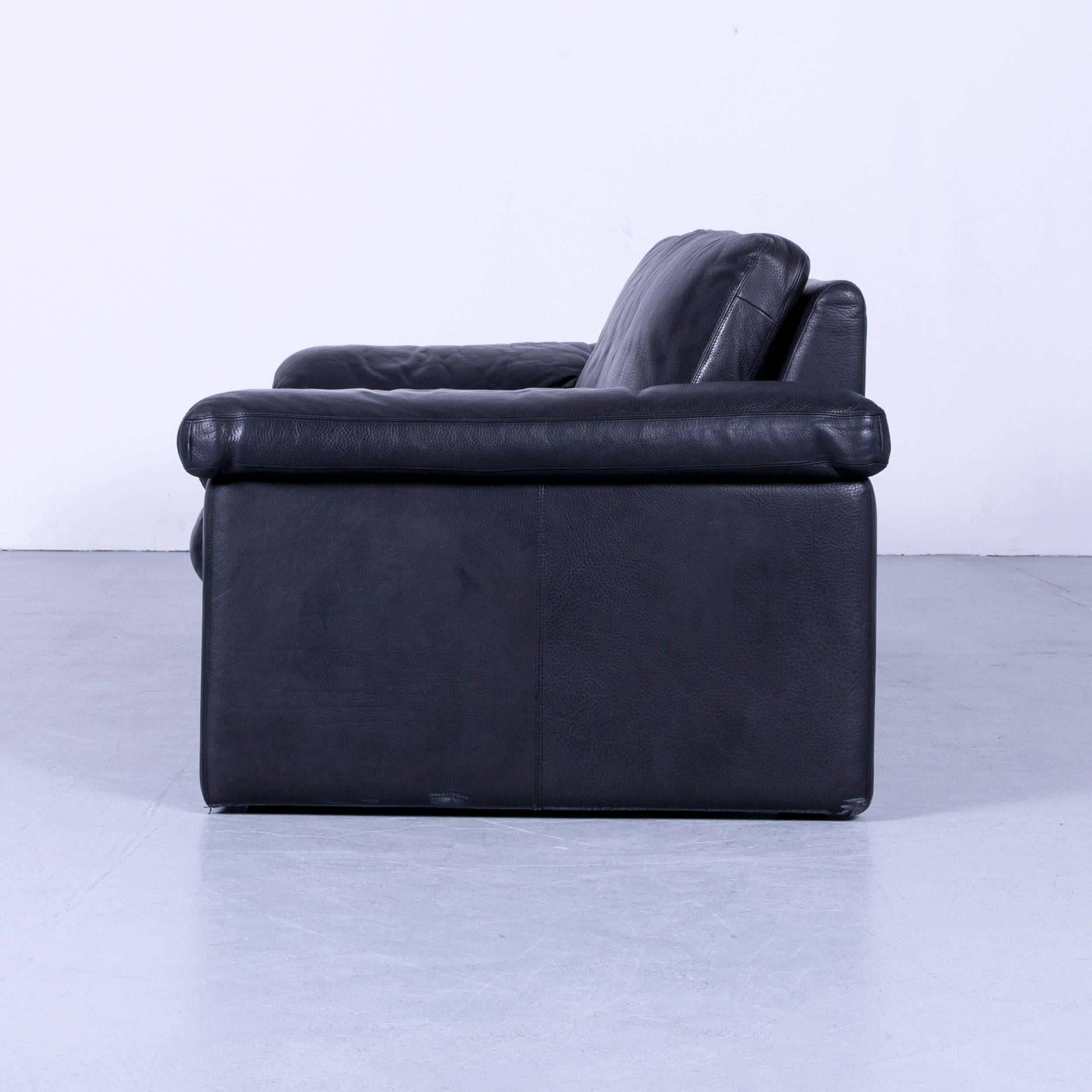 COR Conseta Designer leather Sofa black Two-Seat Couch Friedrich-Wilhelm Möller 4