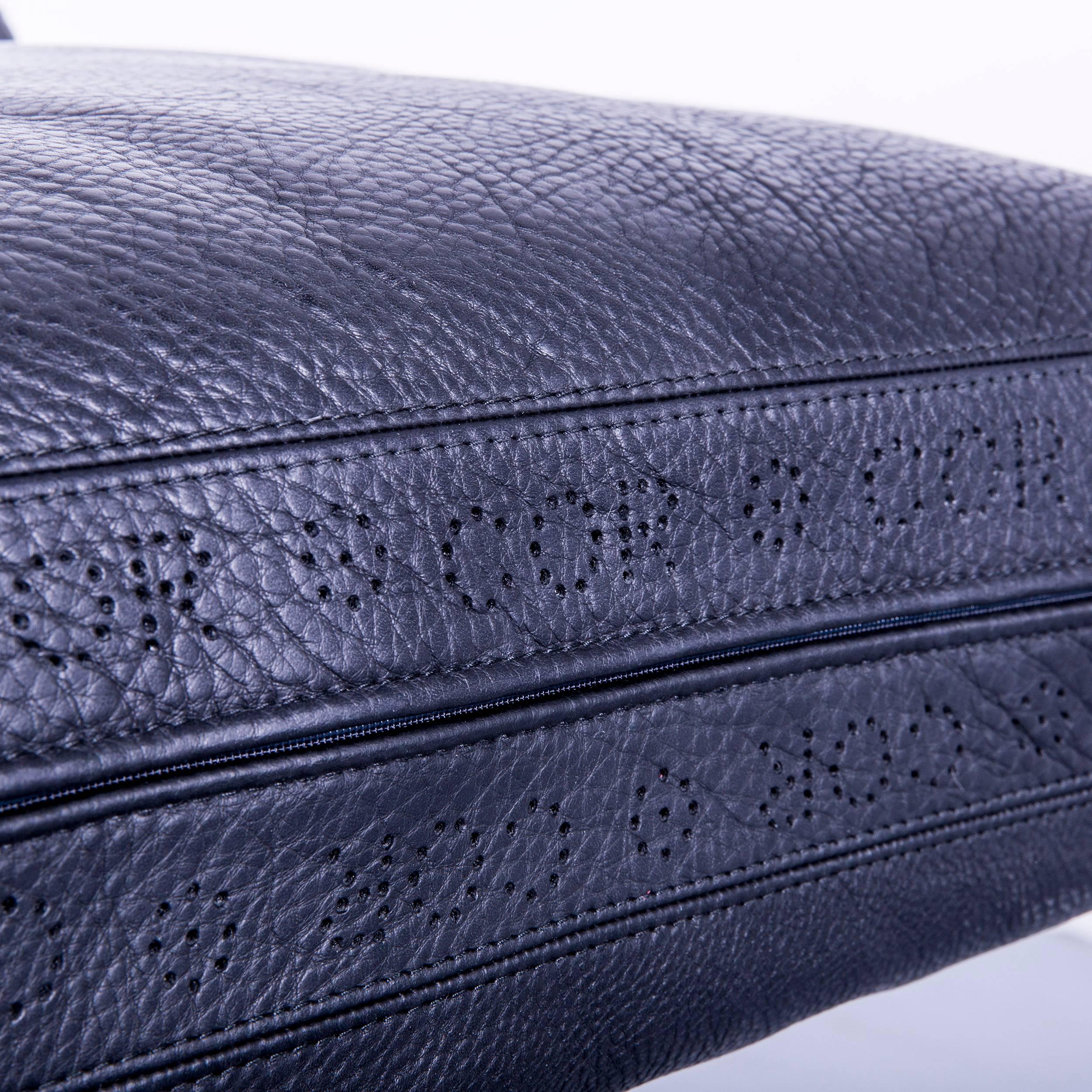 COR Conseta Designer leather Sofa black Two-Seat Couch Friedrich-Wilhelm Möller 1
